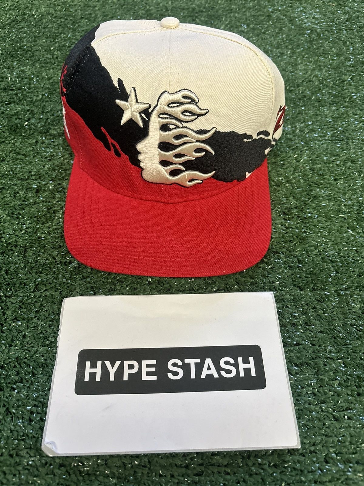 HELLSTAR Hellstar Red Paintbrush Snapback Size ONE SIZE - 1 Thumbnail