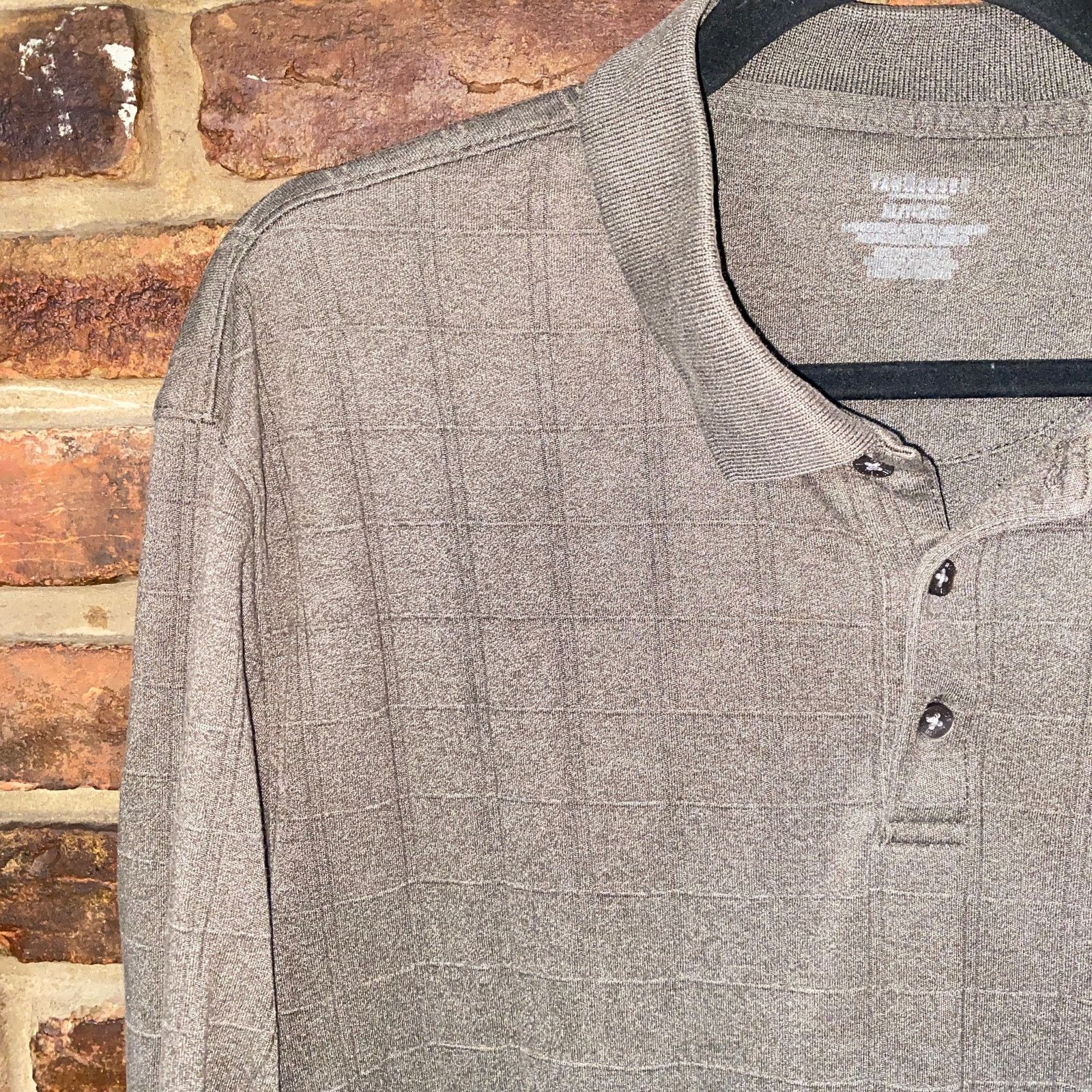 Van Heusen Van Heusen Brown Pullover Collared Rugby Polo Sweater XL Size US XL / EU 56 / 4 - 2 Thumbnail