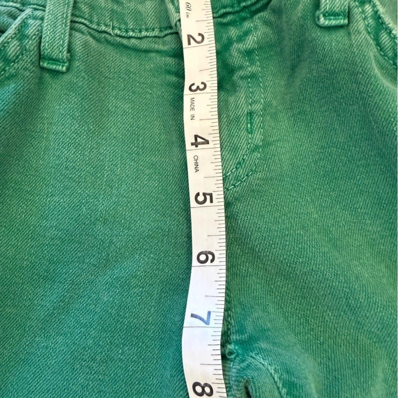 Current/Elliot Current Elliott Stiletto Skinny Low Jeans 25 Green Stretch Size 25" / US 0 / IT 36 - 7 Thumbnail