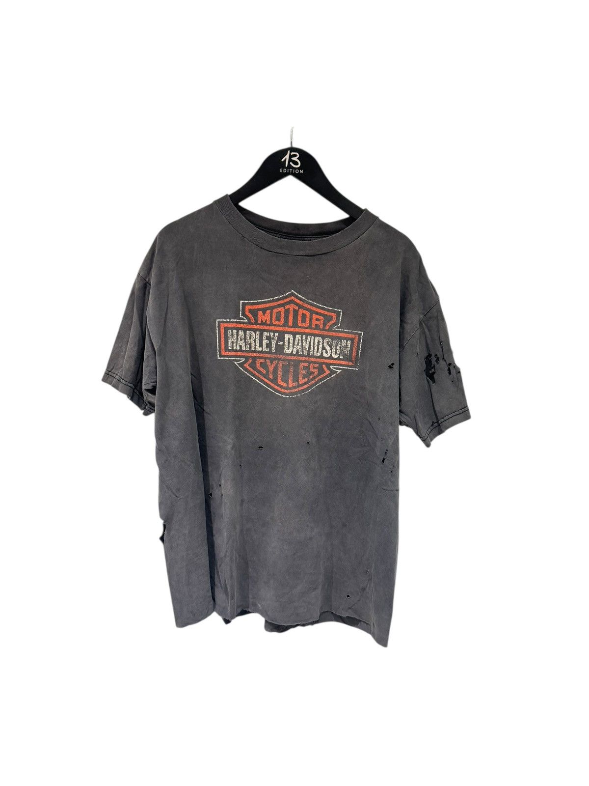 Harley Davidson Thrashed & Faded Vintage Harley Davidson Tee Size US XL / EU 56 / 4 - 1 Thumbnail