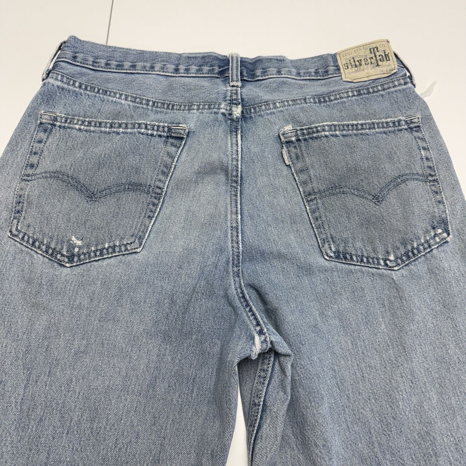 Levi's Vintage Levi Silvertab Loose Jeans Mens 34x30 Y2K Skate Grun Size US 34 / EU 50 - 9 Thumbnail