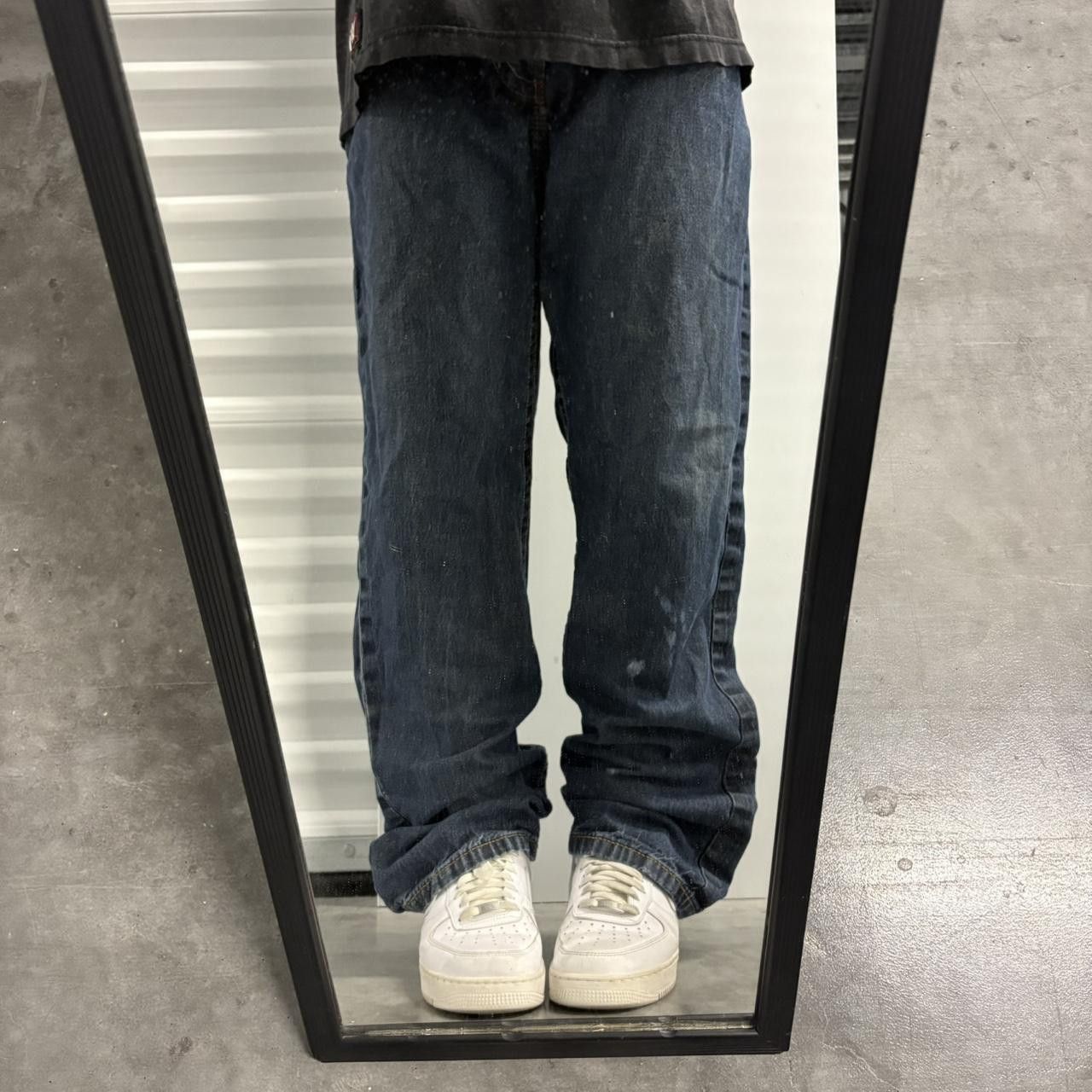 Vintage Crazy Vintage Y2K/2000s Straight Leg Dark Wash Flame Resistant Denim Jeans! Size US 36 / EU 52 - 1 Thumbnail