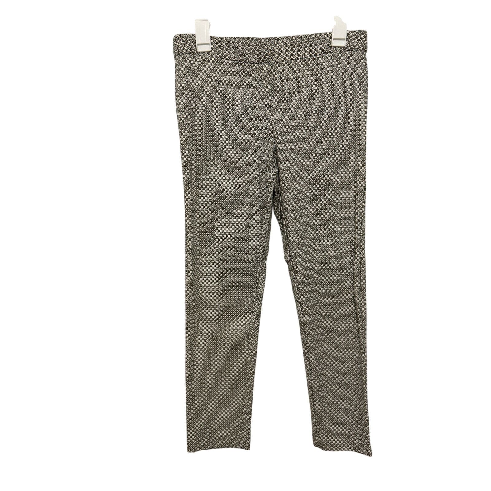 Other Amanda + Chelsea Black White Lattice Stretch Formal Pants Size 28" / US 6 / IT 42 - 5 Thumbnail