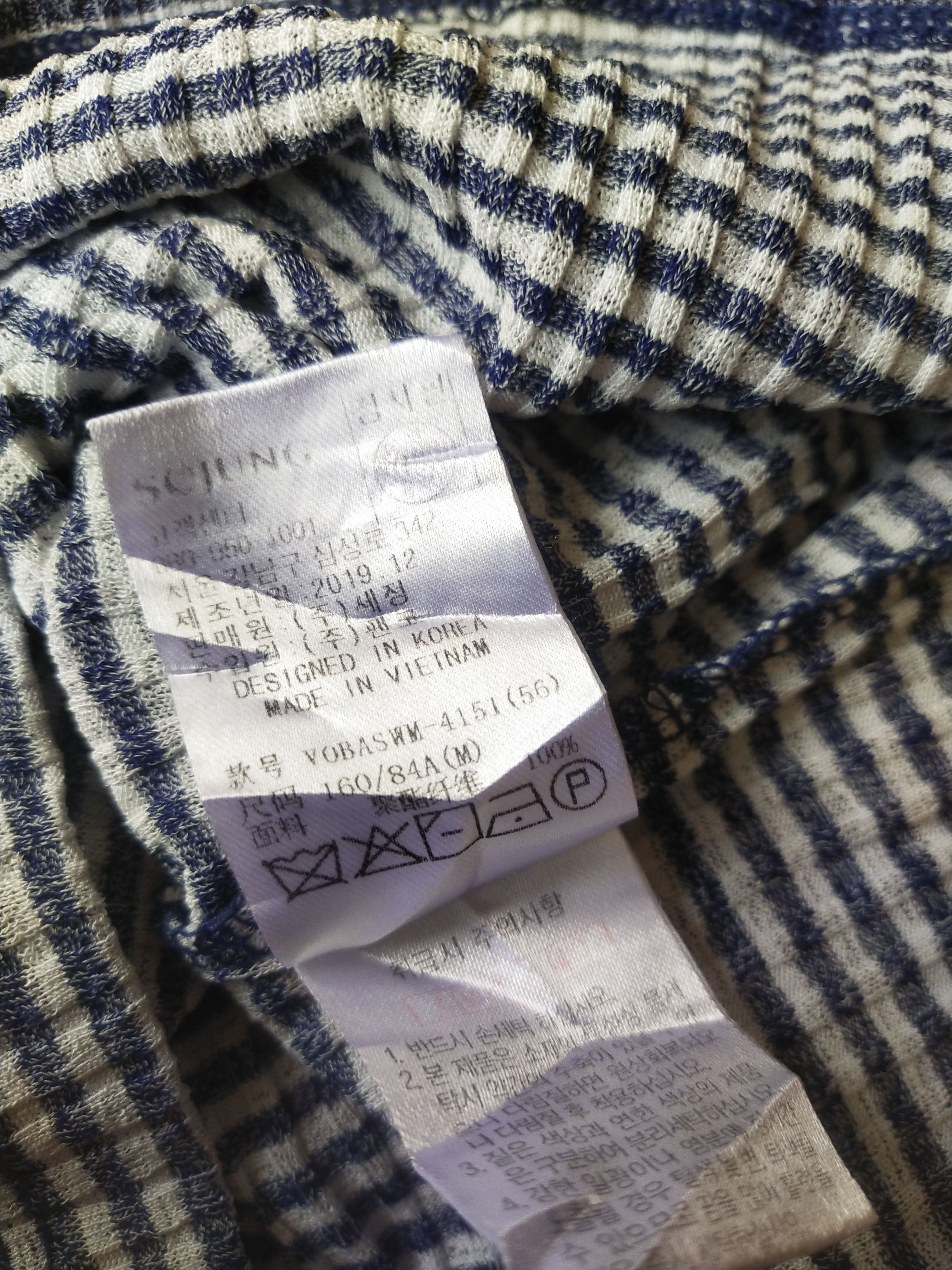 Japanese Brand Olivia Lauren Korean Brand Crinkle Striped Graphic T-Shirt Size M / US 6-8 / IT 42-44 - 6 Thumbnail
