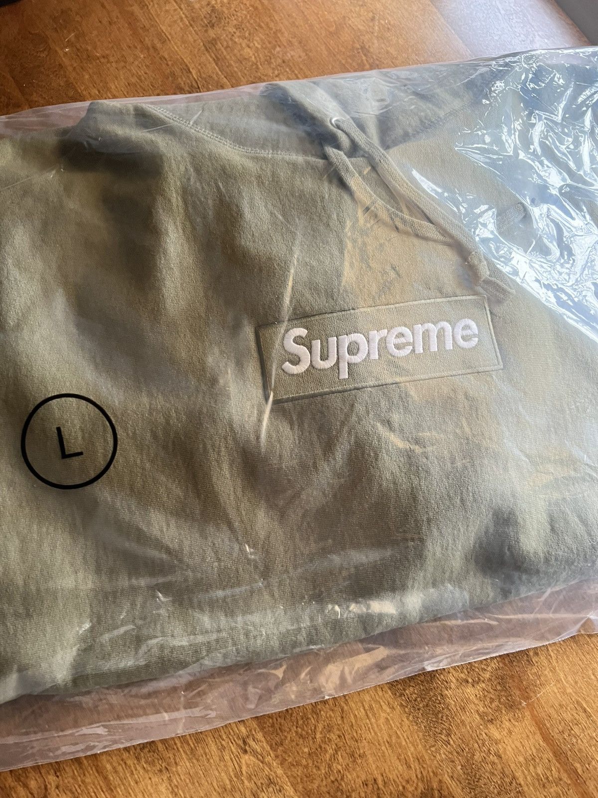 Supreme Supreme Box Logo Hoodie Light Olive FW25 Size US L / EU 52-54 / 3 - 3 Thumbnail