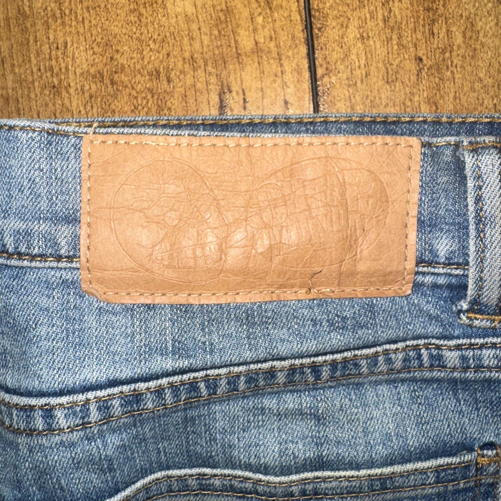 Cheap Monday Cheap Monday Jeans Tight Skinny Fit Blue Distressed Wash 32x32 Denim Mens Size US 32 / EU 48 - 2 Thumbnail