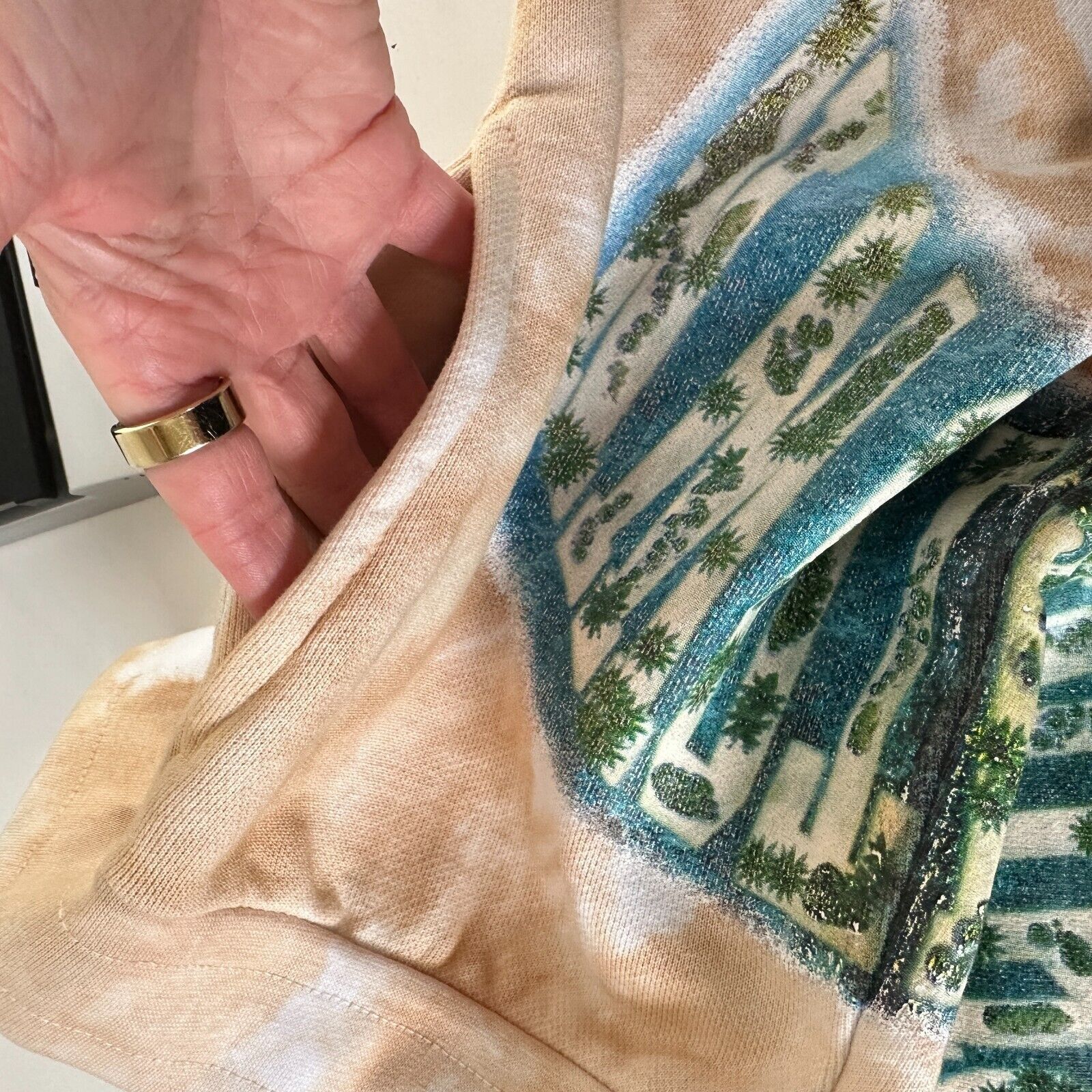 Other NWT Chinatown Market Beige Tiedye Island Arc Shorts Pocket S Size US 30 / EU 46 - 9 Thumbnail