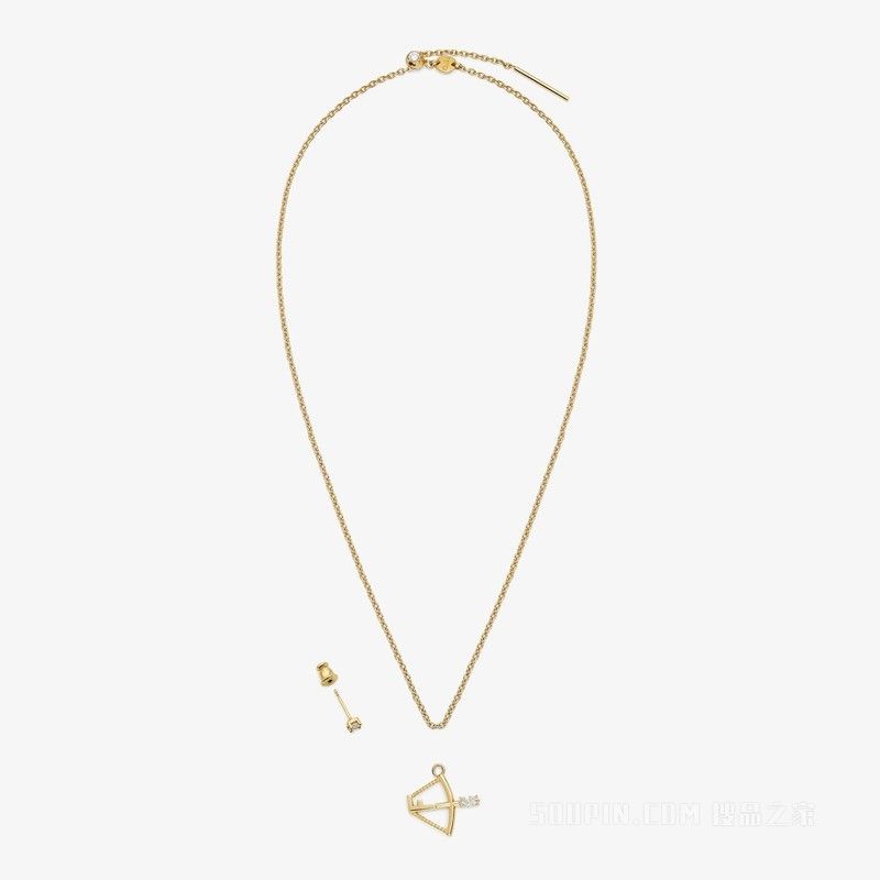 Fendi o1loc1c0824 Size: OS / Astrology Set in Golden Size ONE SIZE - 2 Thumbnail