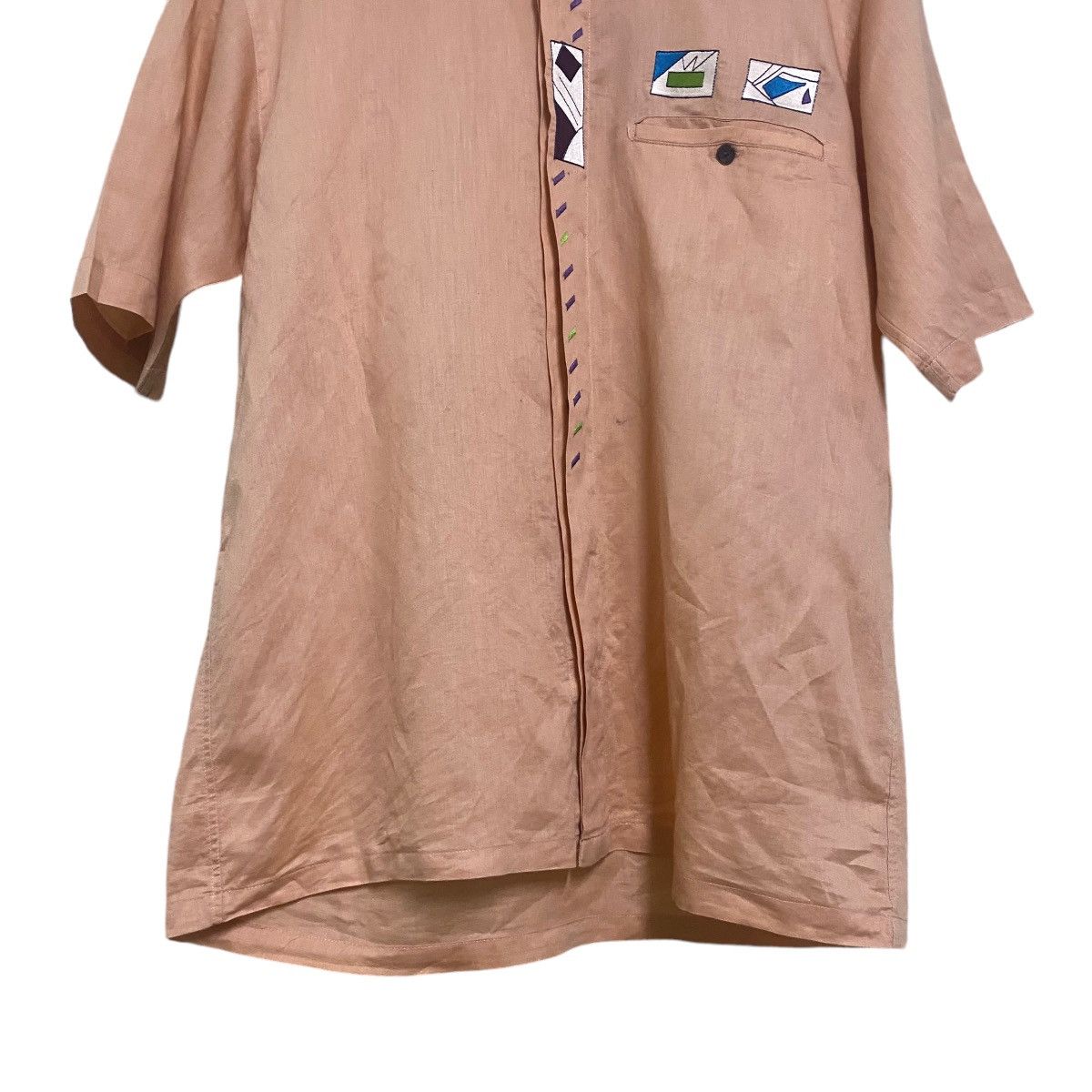 Balenciaga Vintage Balenciaga Linen Shirt Button Up Size US M / EU 48-50 / 2 - 4 Thumbnail