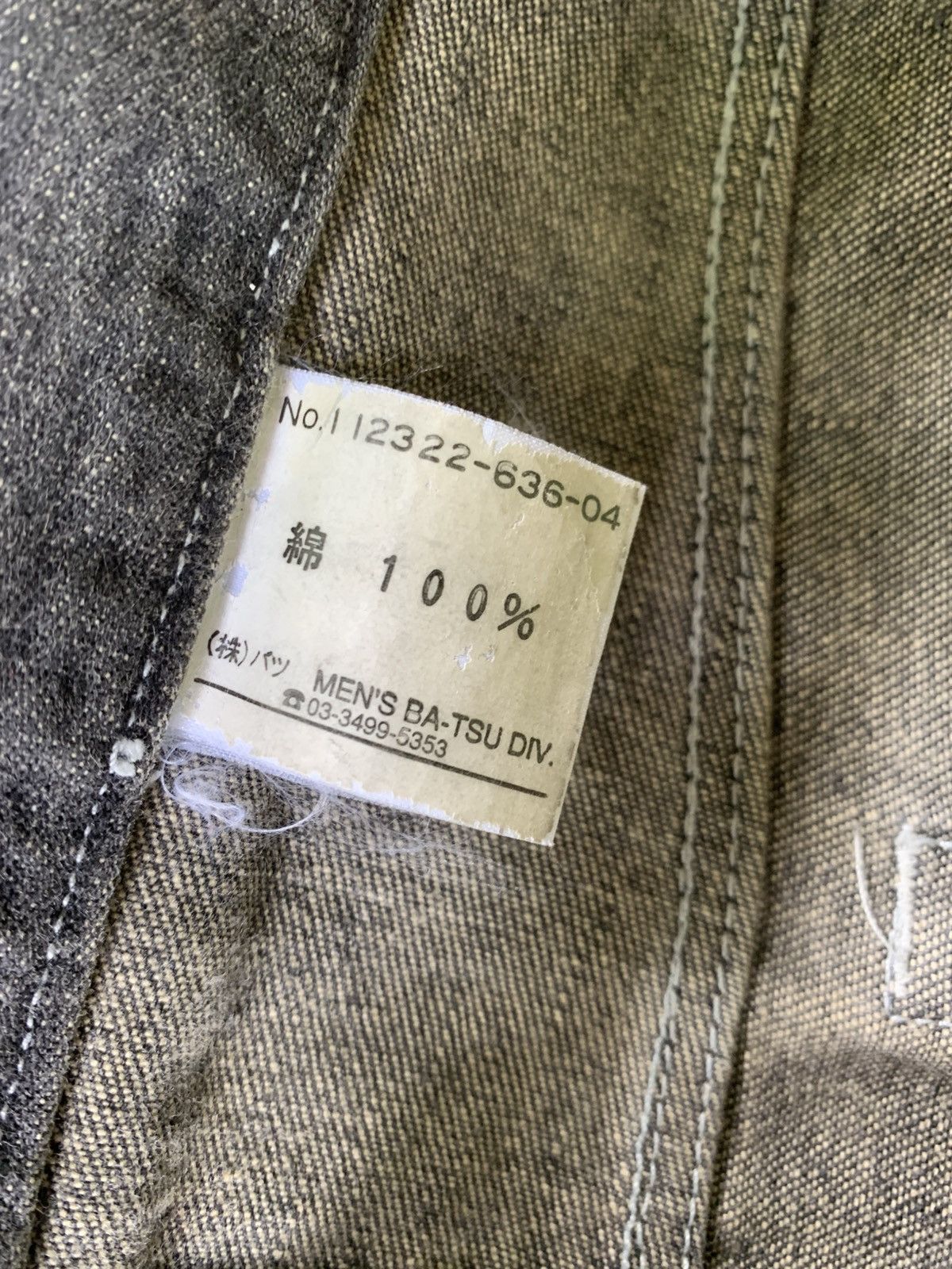 Japanese Brand 2000s Ba-tsu Distressed Denim Pants Size US 32 / EU 48 - 9 Thumbnail