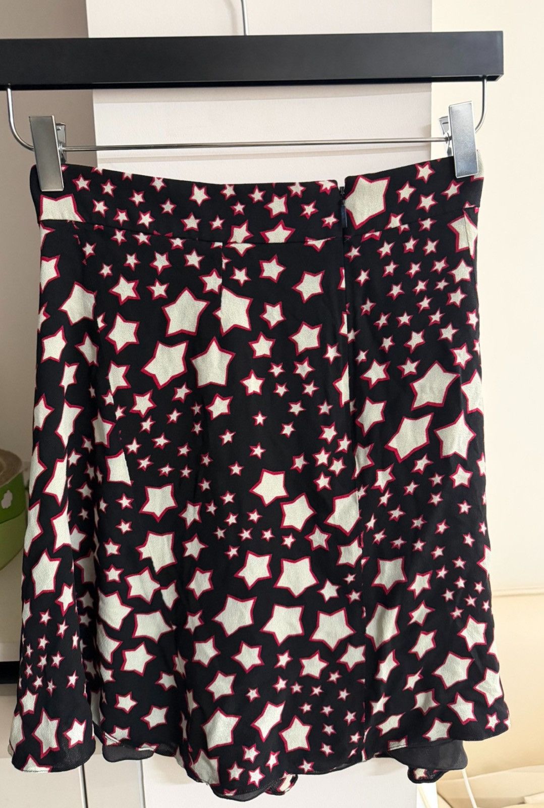 Saint Laurent Paris Saint Laurent Paris 16SS Mulberry Silk Star Print Skirt F36 Size 26" / US 2 / IT 38 - 2 Thumbnail