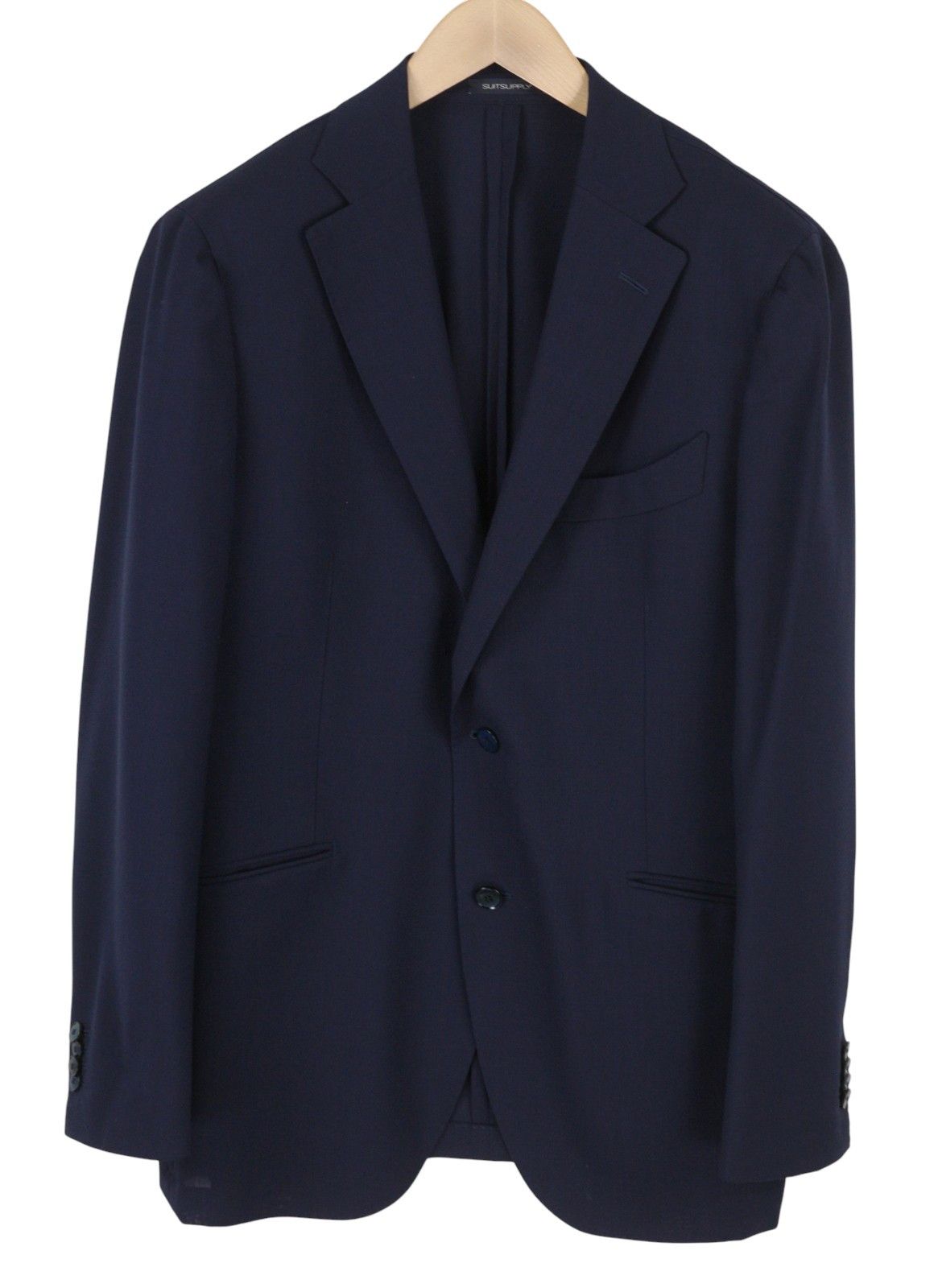 Suitsupply LA SPALLA SOHO UK44R / W36 Blue Wool Suit 88187 Size 44R - 5 Thumbnail