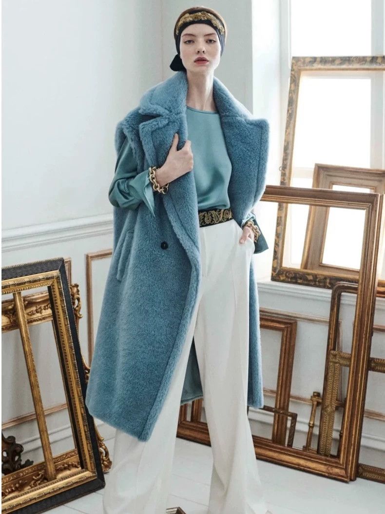 Max Mara Max Mara Show Style Teddy Vest Jacket Blue Size XS / US 0-2 / IT 36-38 - 2 Thumbnail