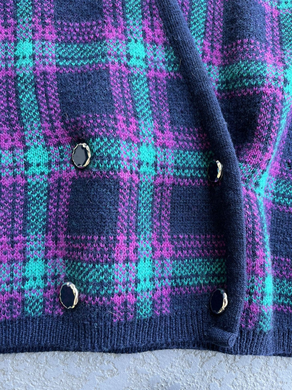 Pendleton Vintage 80s Pendleton Checkered Cardigan Size US L / EU 52-54 / 3 - 3 Thumbnail