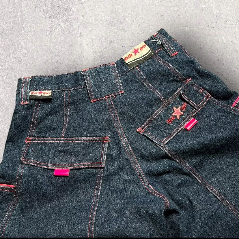 JNCO 90s Kikwear industry wide leg baggy jeans Size 27" / US 4 / IT 40 - 6 Thumbnail