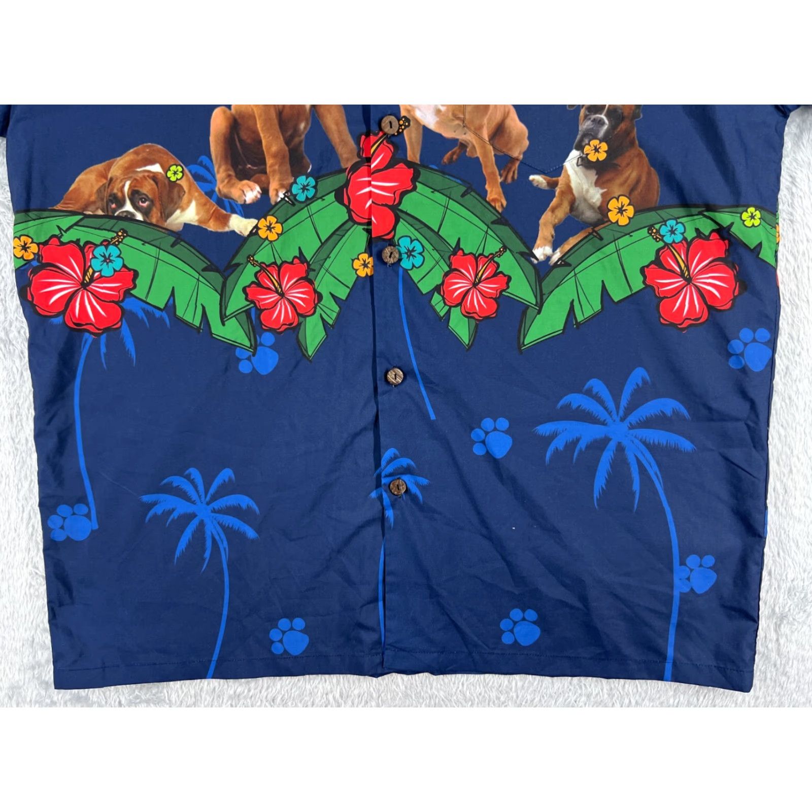 Vintage VINTAGE Aloha Lover Shirt Mens 2XL Blue Floral Hawaiian Button-Up Short Sleeve Best of 90s Theme Mens Size US XXL / EU 58 / 5 - 5 Thumbnail