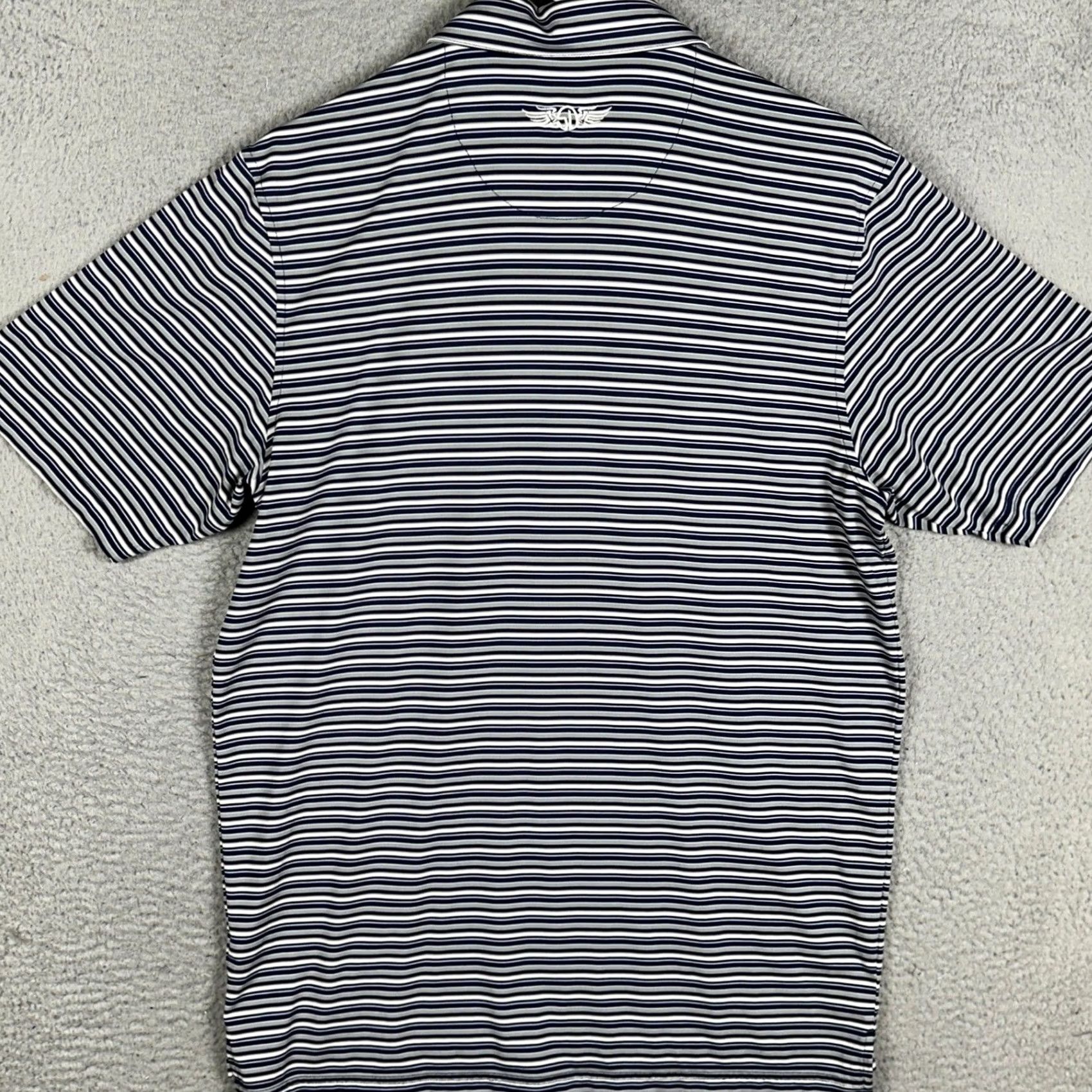 Vintage Straight Down Polo Shirt Mens M Blue Striped Golf Polo Shirt M Vintage No Size US M / EU 48-50 / 2 - 3 Thumbnail