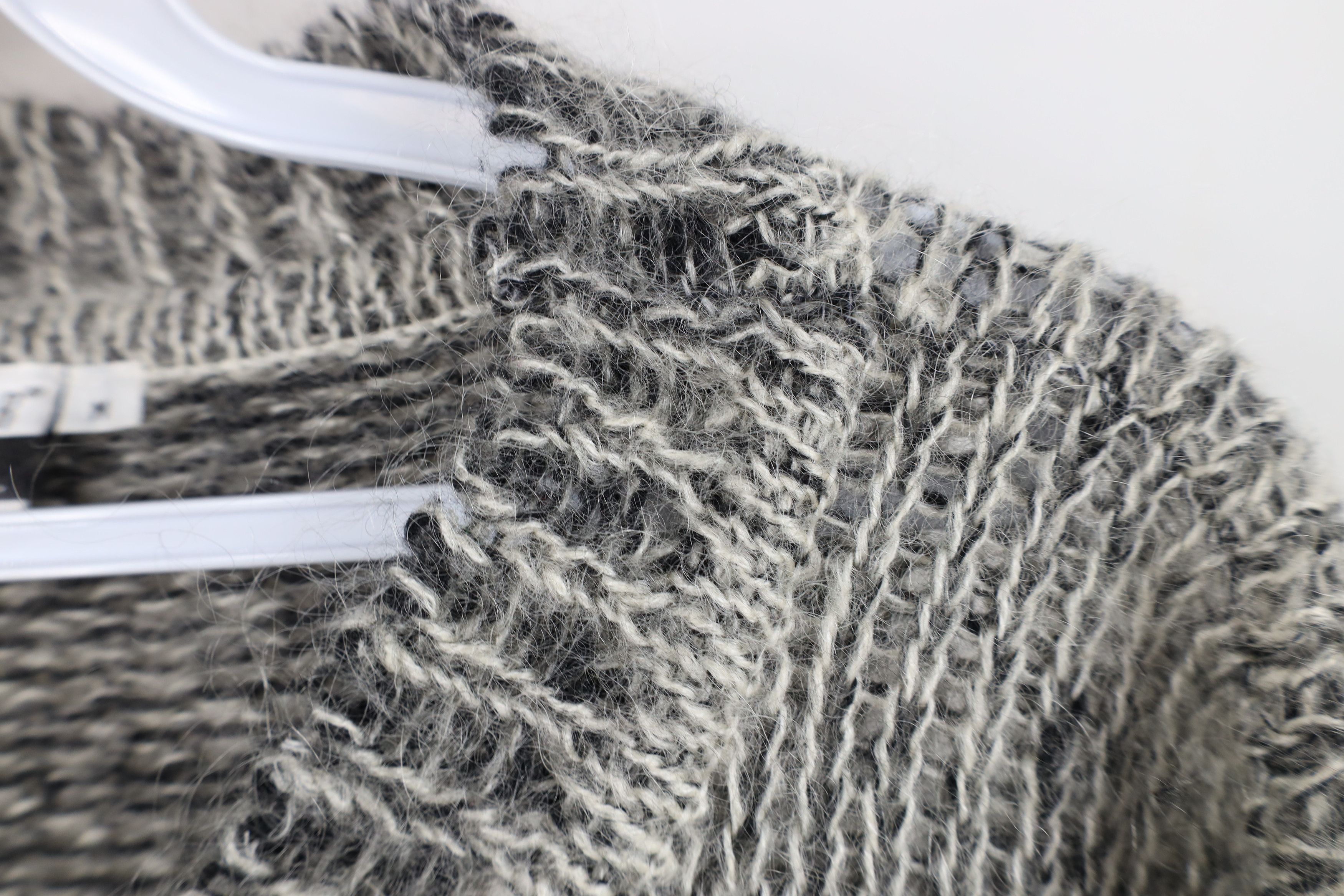 Vintage Vintage 90s Streetwear Mohair Wool Blend Knit Sweater Gray Size M / US 6-8 / IT 42-44 - 6 Thumbnail