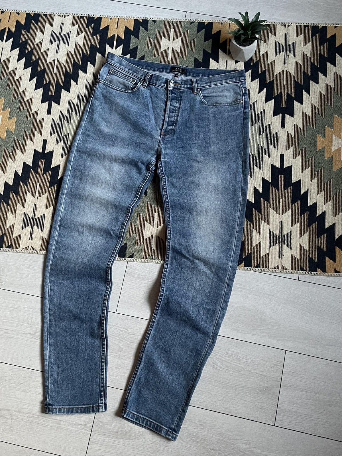 A.P.C. A.P.C. Petit New Standard Denim Seldwage Jeans Size US 32 / EU 48 - 3 Thumbnail