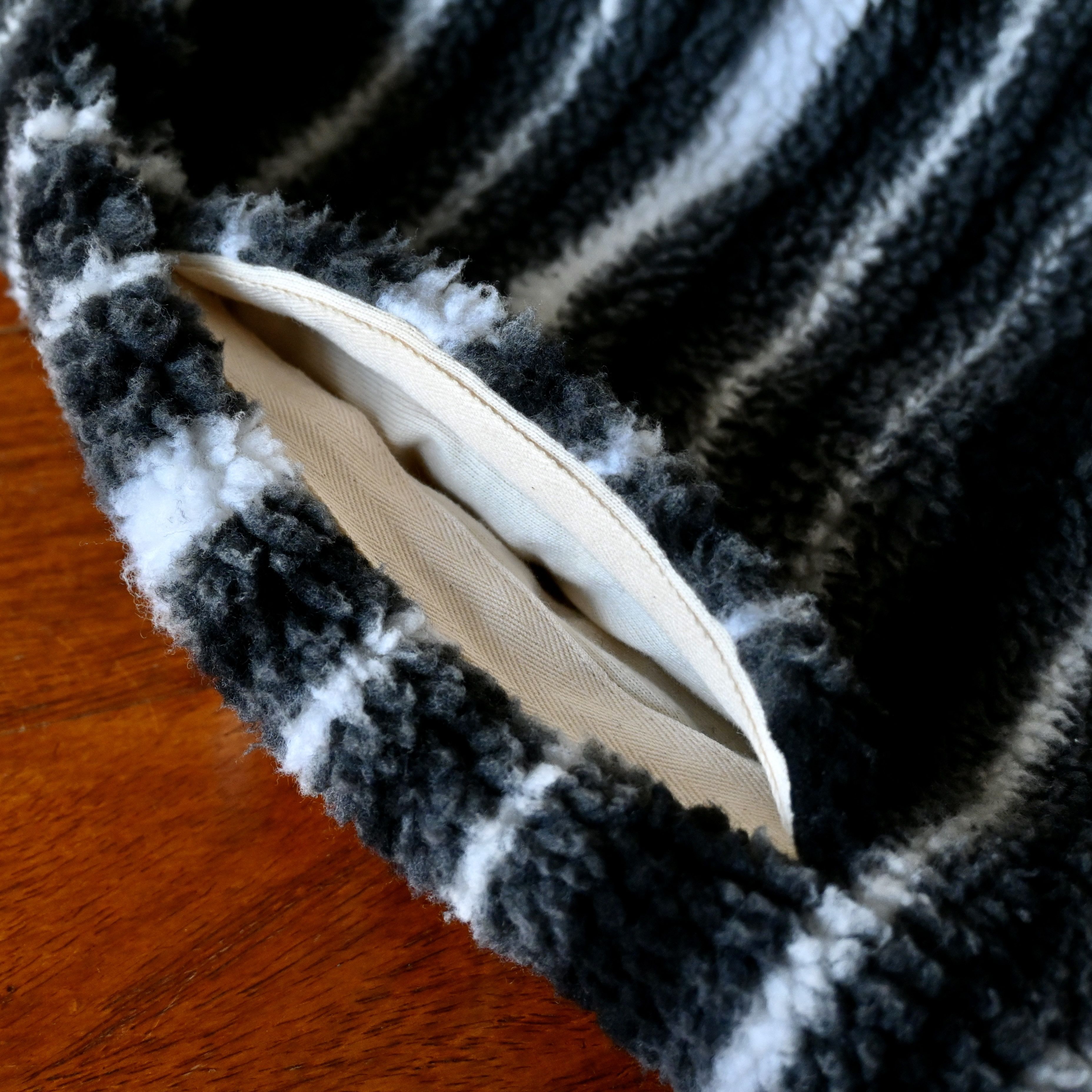 Beams Plus BEAMS Plus striped chunky fleece crewneck pullover Size US L / EU 52-54 / 3 - 15 Thumbnail