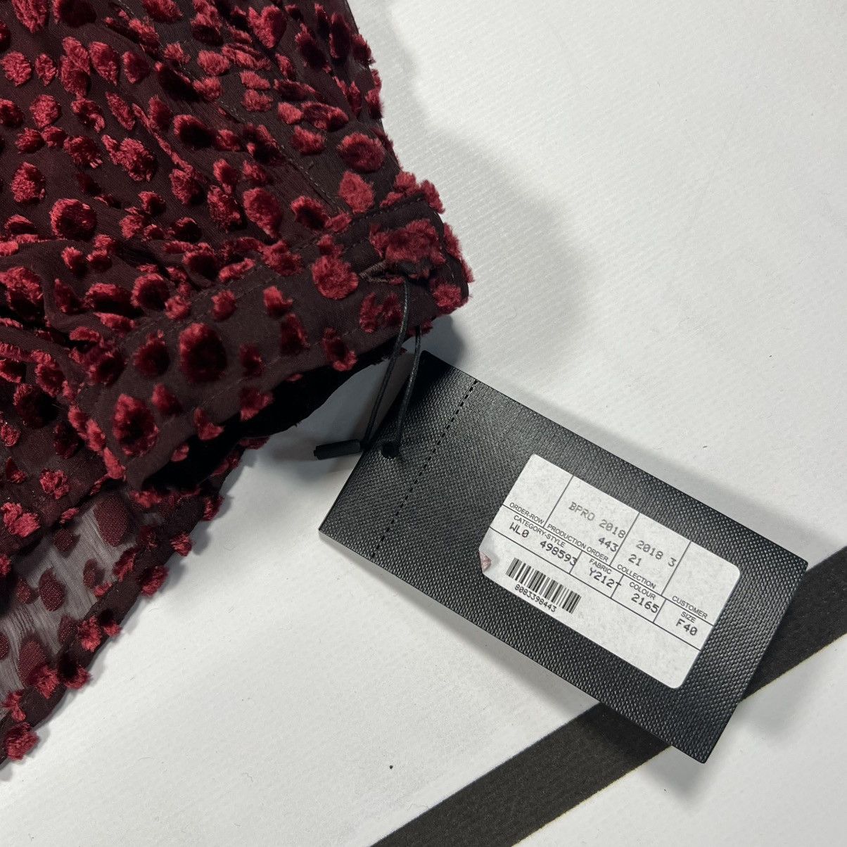 Saint Laurent Paris |[ FW18 Saint Laurent Devorè Silk Tie-Neck Blouse ]| Size US S / EU 44-46 / 1 - 6 Thumbnail