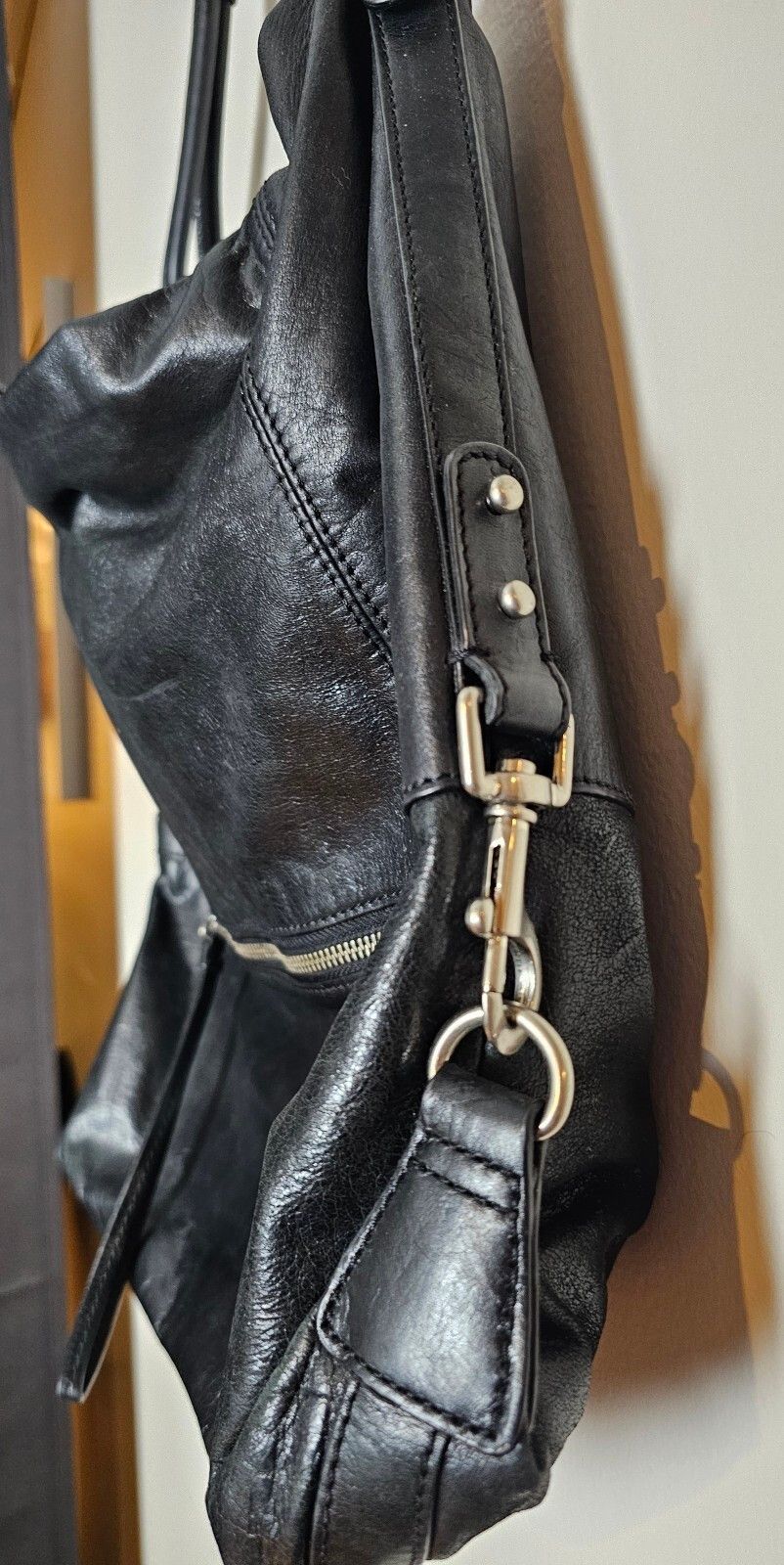 Club Monaco Purse Black Womens Shoulder Bag Boho, Women's — image 2 of 6