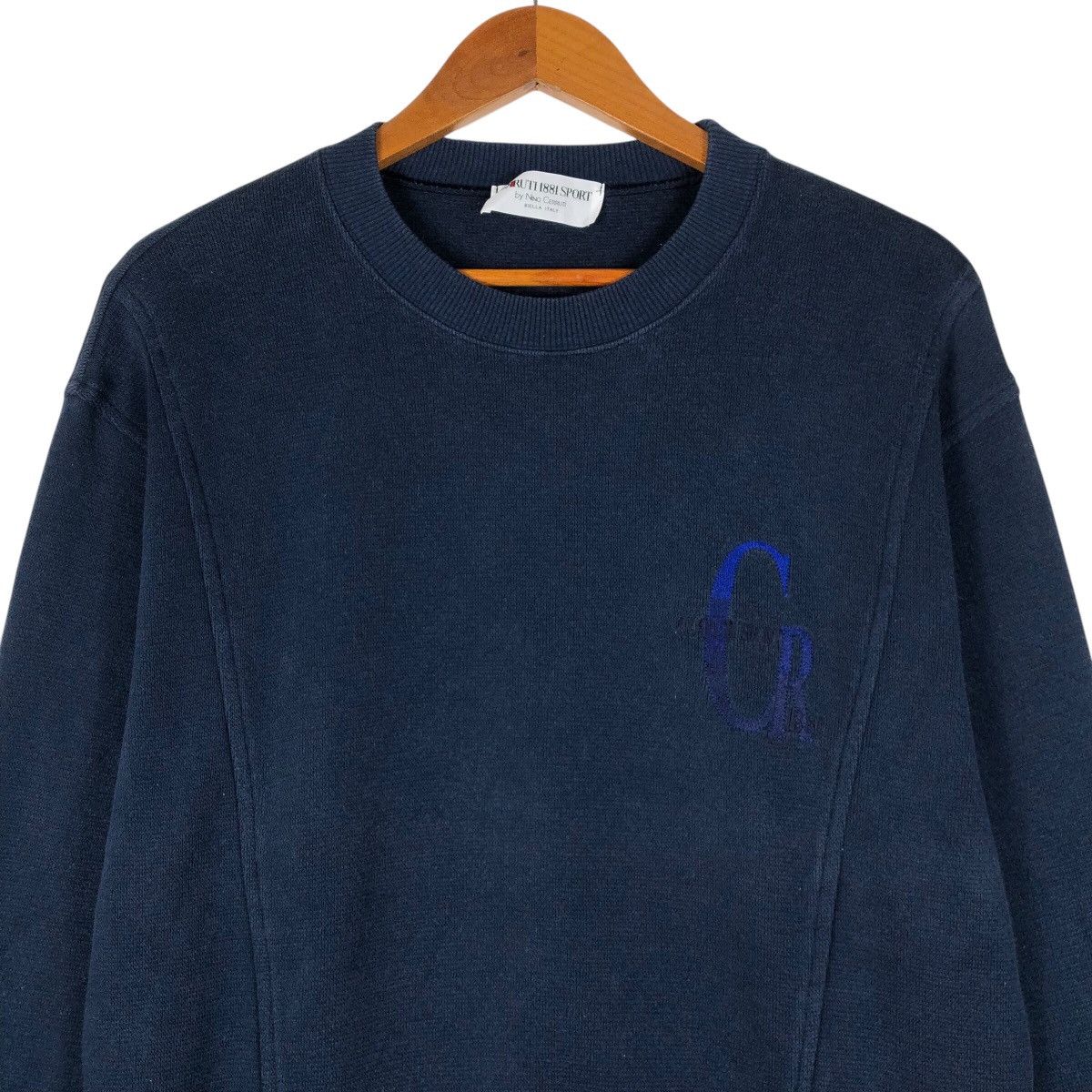 Cerruti 1881 Nino CERRUTI Embroidery Logo Sweatshirt Size US L / EU 52-54 / 3 - 2 Thumbnail