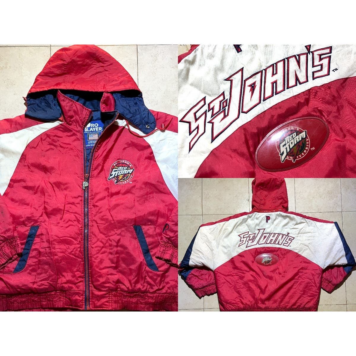 image of St John's Red Storm 90's Pro Player Puffer XL VTG University, Men's