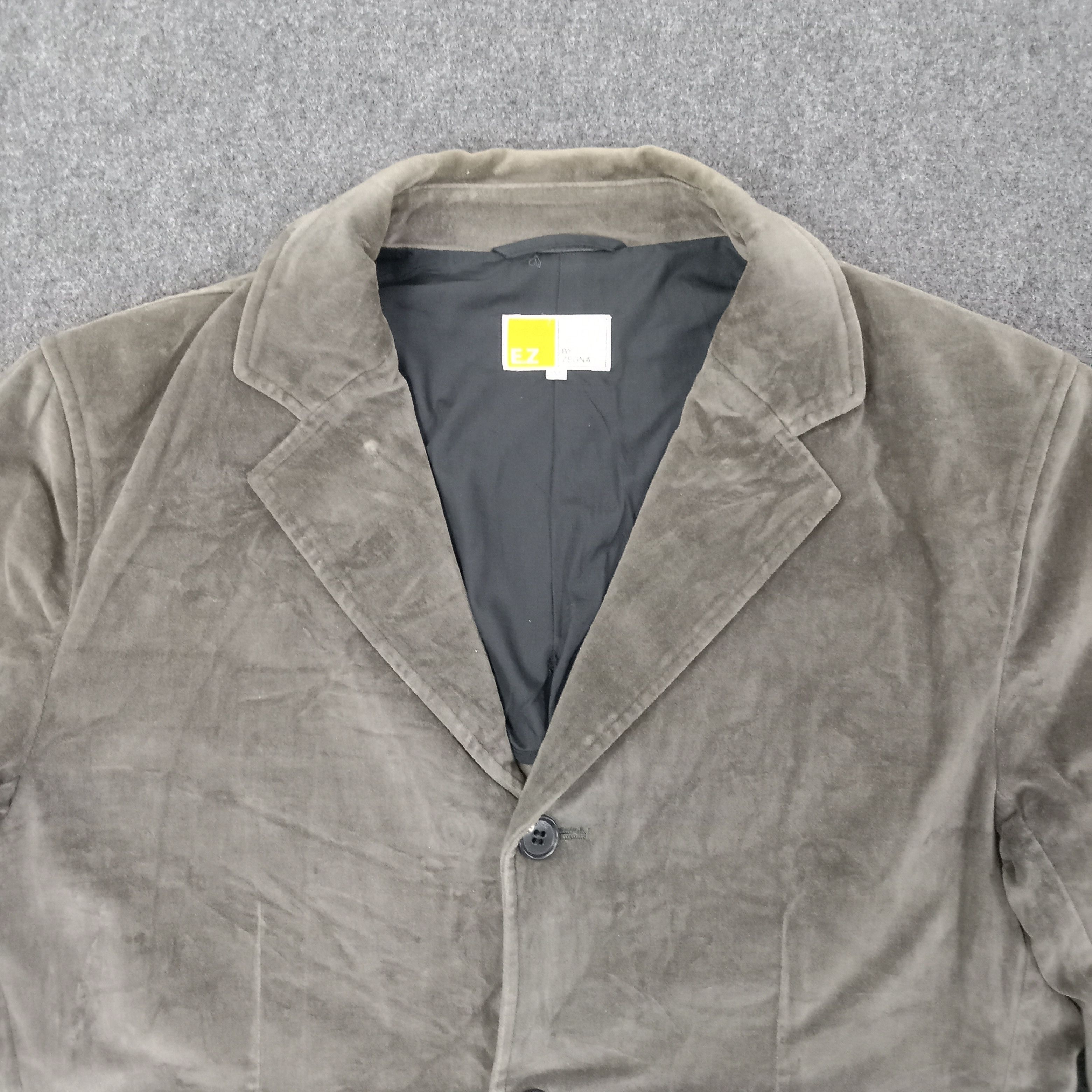 Vintage E.Z. by Zegna Luxury Brand Coat Jacket C246N10 Size US S / EU 44-46 / 1 - 3 Thumbnail