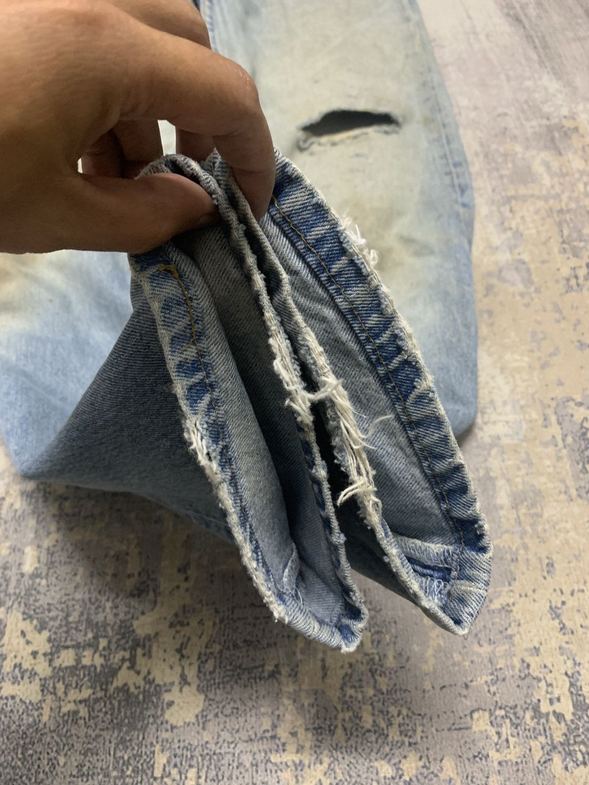 Levi's Vintage Levis 501 Rusty Jeans Distressed Denim Size US 31 - 8 Thumbnail