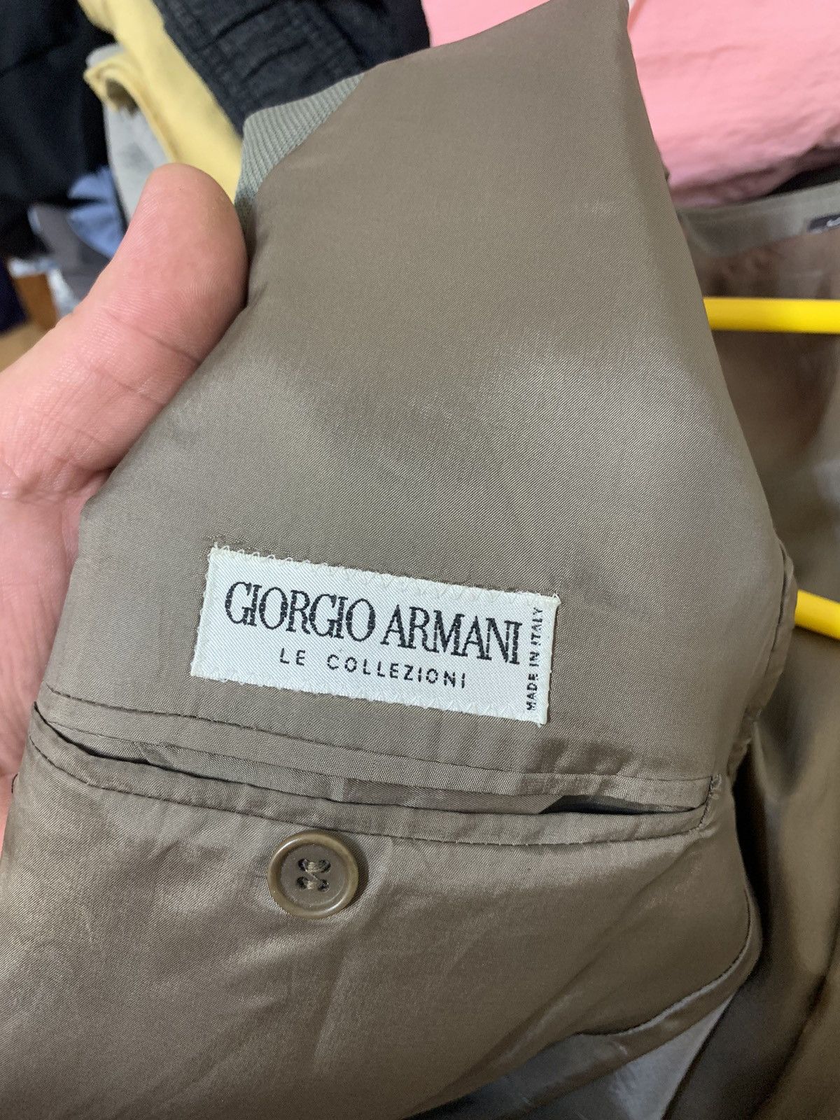 Giorgio Armani × Vintage Giorgio Armani Le Collezioni Pure Wool Blazer Made in Italy Size 48R - 8 Thumbnail