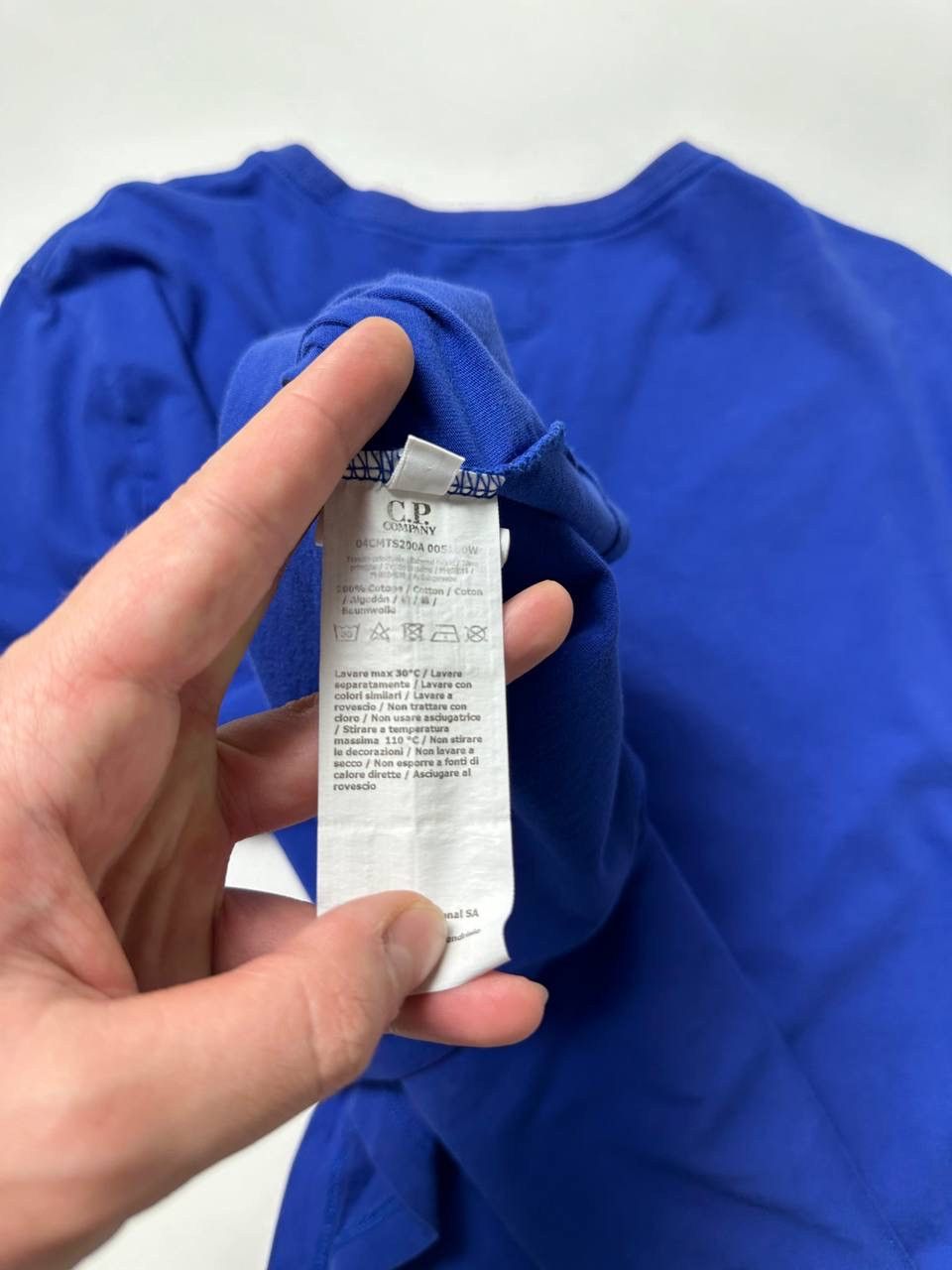 C.P. Company C.P Company Reflective Big Logo Blue T-Shirt Size US XL / EU 56 / 4 - 8 Thumbnail