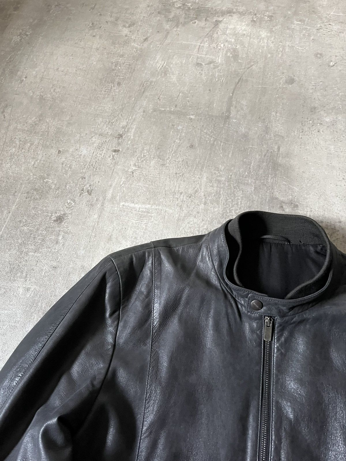 Jil Sander Jil Sander leather jacket by Raf Simons black rare Size US L / EU 52-54 / 3 - 5 Thumbnail