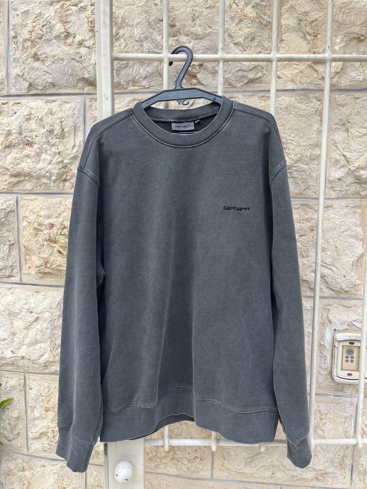 Carhartt × Carhartt Wip CARHARTT WASHED BLACK SWEATSHIRT Size US L / EU 52-54 / 3 - 1 Thumbnail
