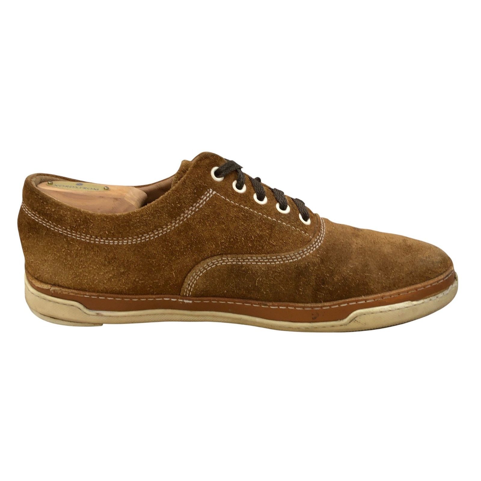 Allen Edmonds Allen Edmonds Shoes 10 D Brown Suede Lace Up Casual Sneakers Size US 10 / EU 43 - 3 Thumbnail