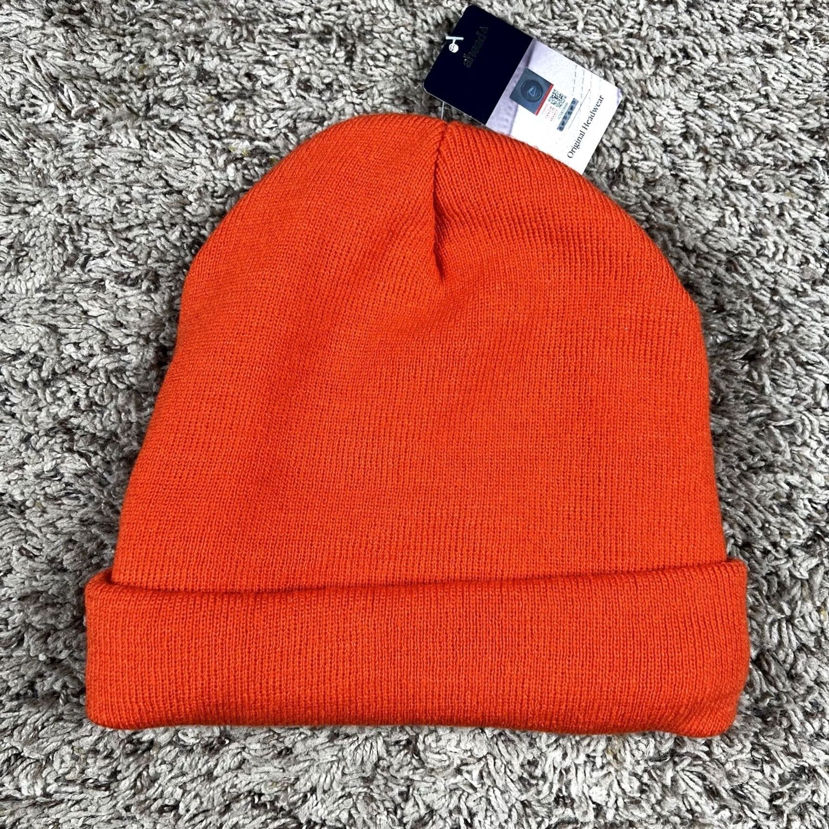 Vintage Ahead Illinois College Cuffed Soft Orange Knit Beanie Hat Adult One Size Lined Size ONE SIZE - 3 Thumbnail