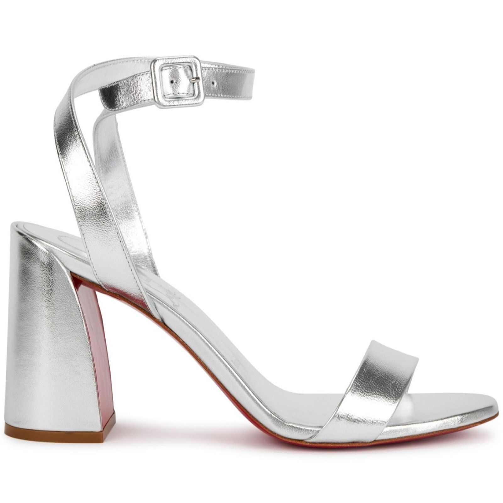 Christian Louboutin Christian Louboutin Miss Sabina 85 Silver Block Heel 36.5 Size US 6.5 / IT 36.5 - 1 Thumbnail