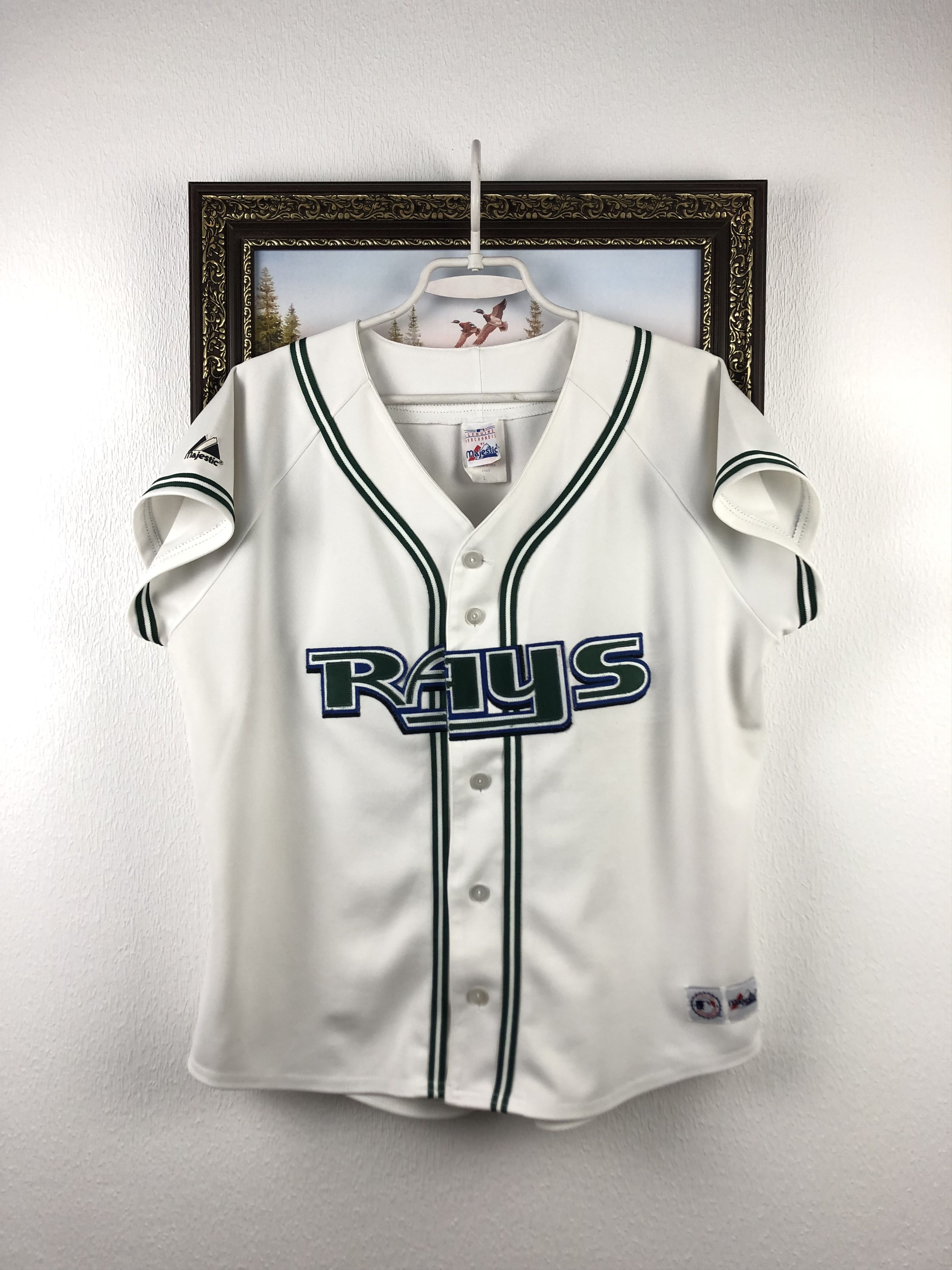 MLB Vintage 90' Tampa Bay Rays Majestic Jersey Baseball MLB Size US S / EU 44-46 / 1 - 1 Thumbnail