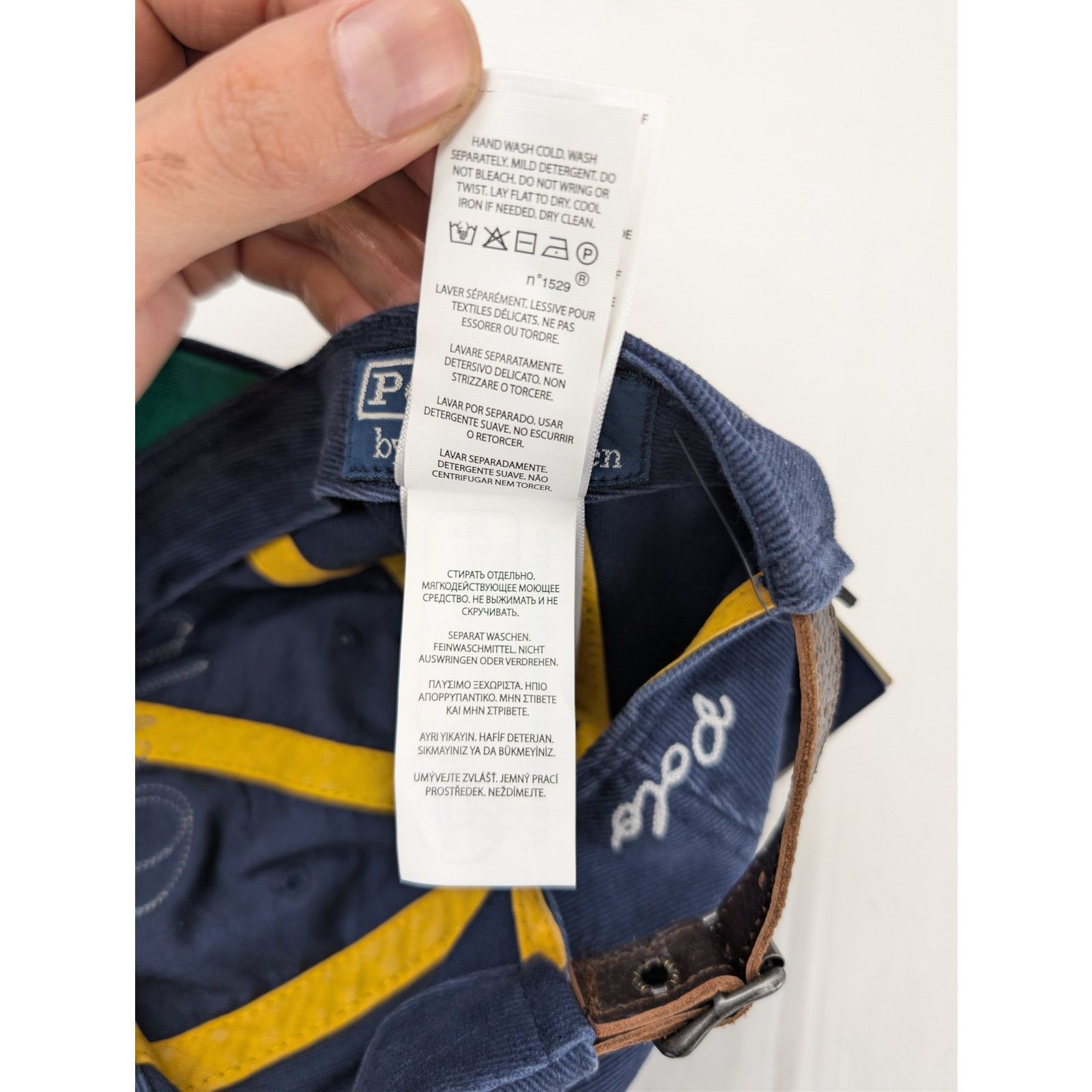 Ralph Lauren o1rshd1 CC20 Size: OS / Ralph Logo Cap / Hat in Navy Blue Size ONE SIZE - 13 Thumbnail