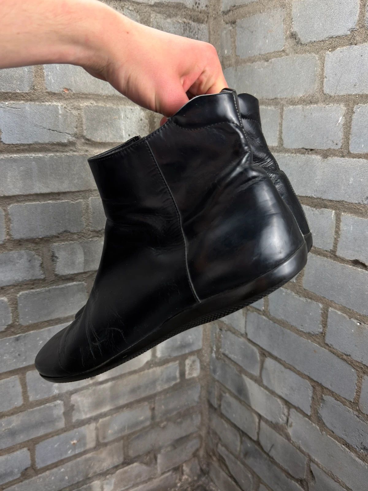 Prada Prada archive leather high top boots 90’s Size US 10.5 / EU 43-44 - 7 Thumbnail