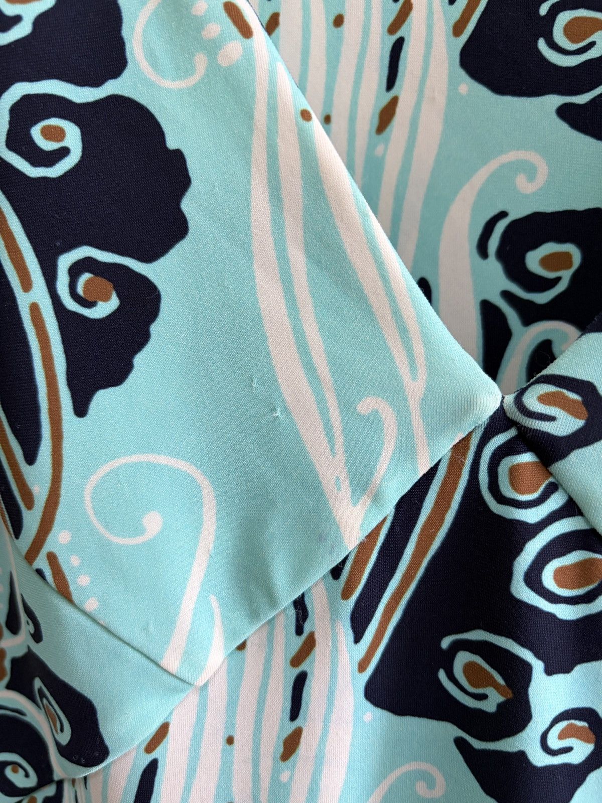 Roberto Cavalli Roberto Cavalli Class Blue Floral Waves Print Sheath Dress Size M / US 6-8 / IT 42-44 - 9 Thumbnail