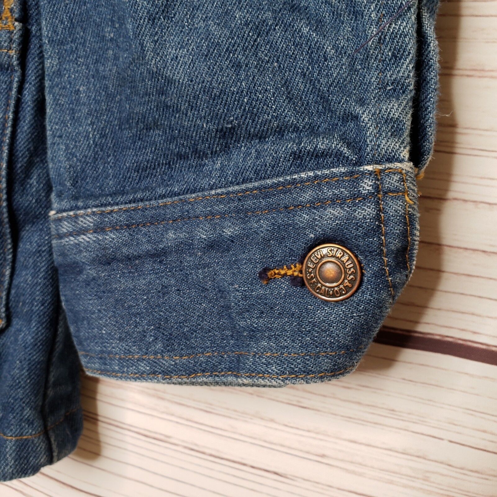 Levi's Vintage Levis Orange Tab Denim Jacket Safari Leisure Small Size US S / EU 44-46 / 1 - 2 Thumbnail