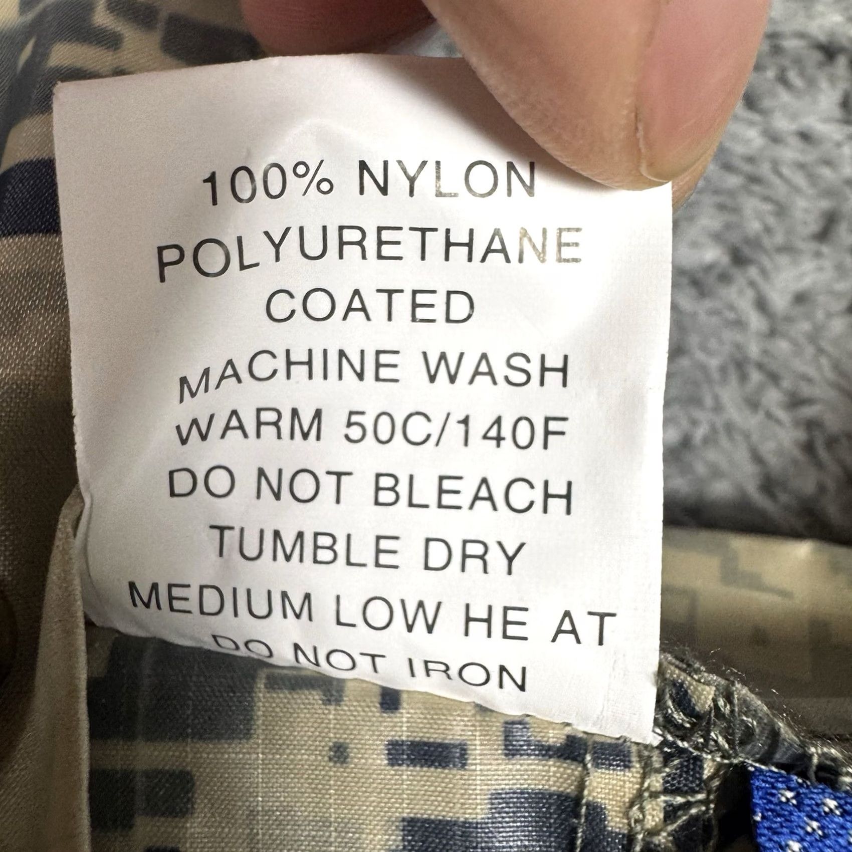 Vintage Digital Camo Jacket Cargo Pants Men Medium Full Zip Nylon PVC Coated Water Proof - Military Size US 31 - 5 Thumbnail