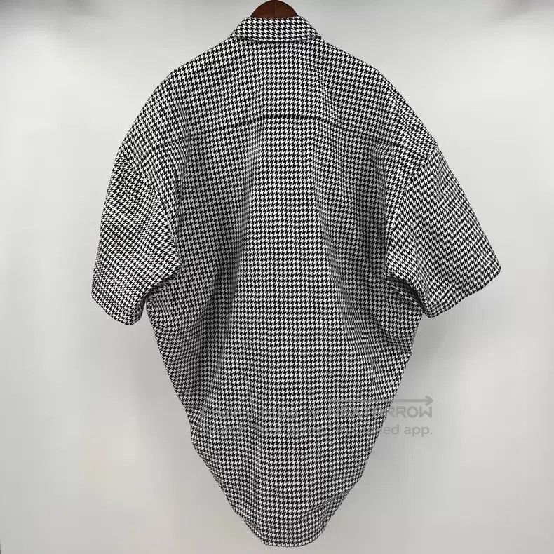 Balenciaga Balenciaga Houndstooth double B embroidered short-sleeve s Size XS / US 0-2 / IT 36-38 - 2 Thumbnail