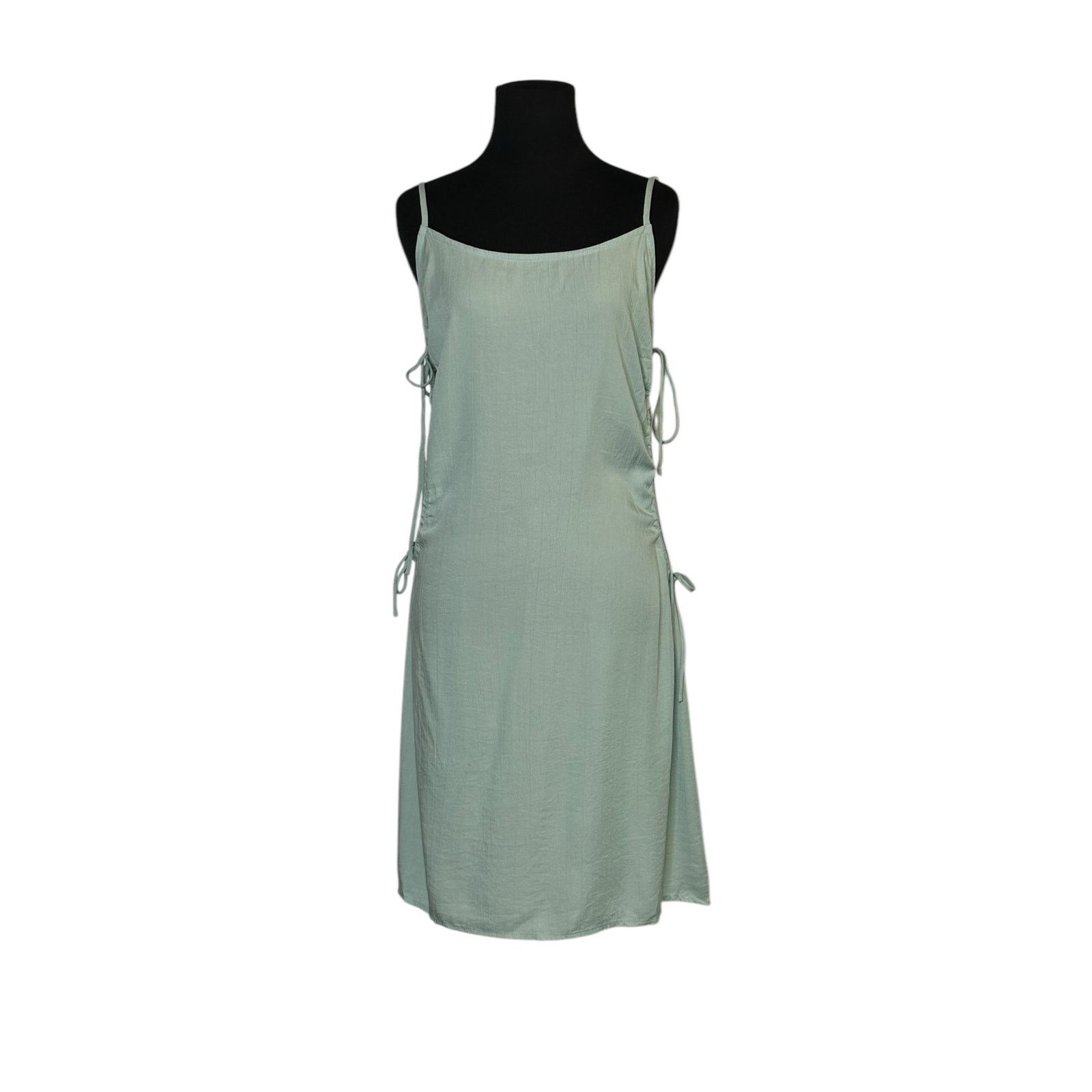 Forever 21 Forever 21 misty blue side ties woven dress size large Size L / US 10 / IT 46 - 1 Thumbnail