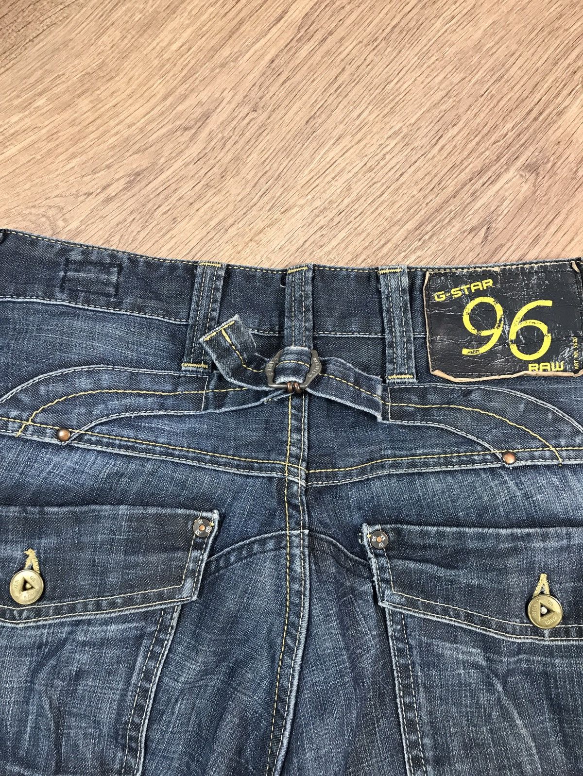 G-Star × Vintage Vintage G Star Raw Distressed Jeans Size US 33 - 16 Thumbnail