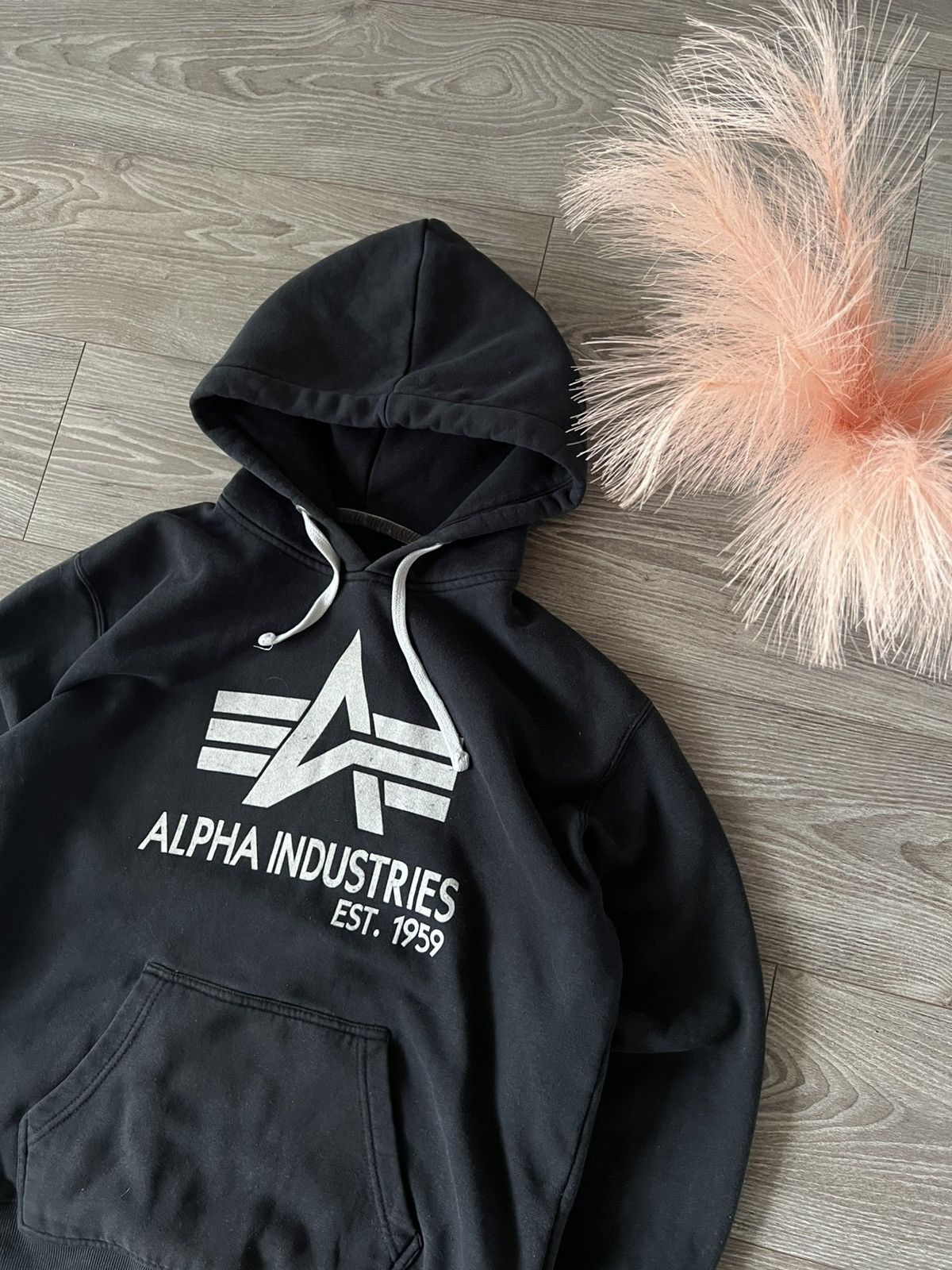 Alpha Industries × Vintage ‼️Vintage Rare Alpha Industries Bug Logo Aviator Hoodie‼️ Size US L / EU 52-54 / 3 - 3 Thumbnail
