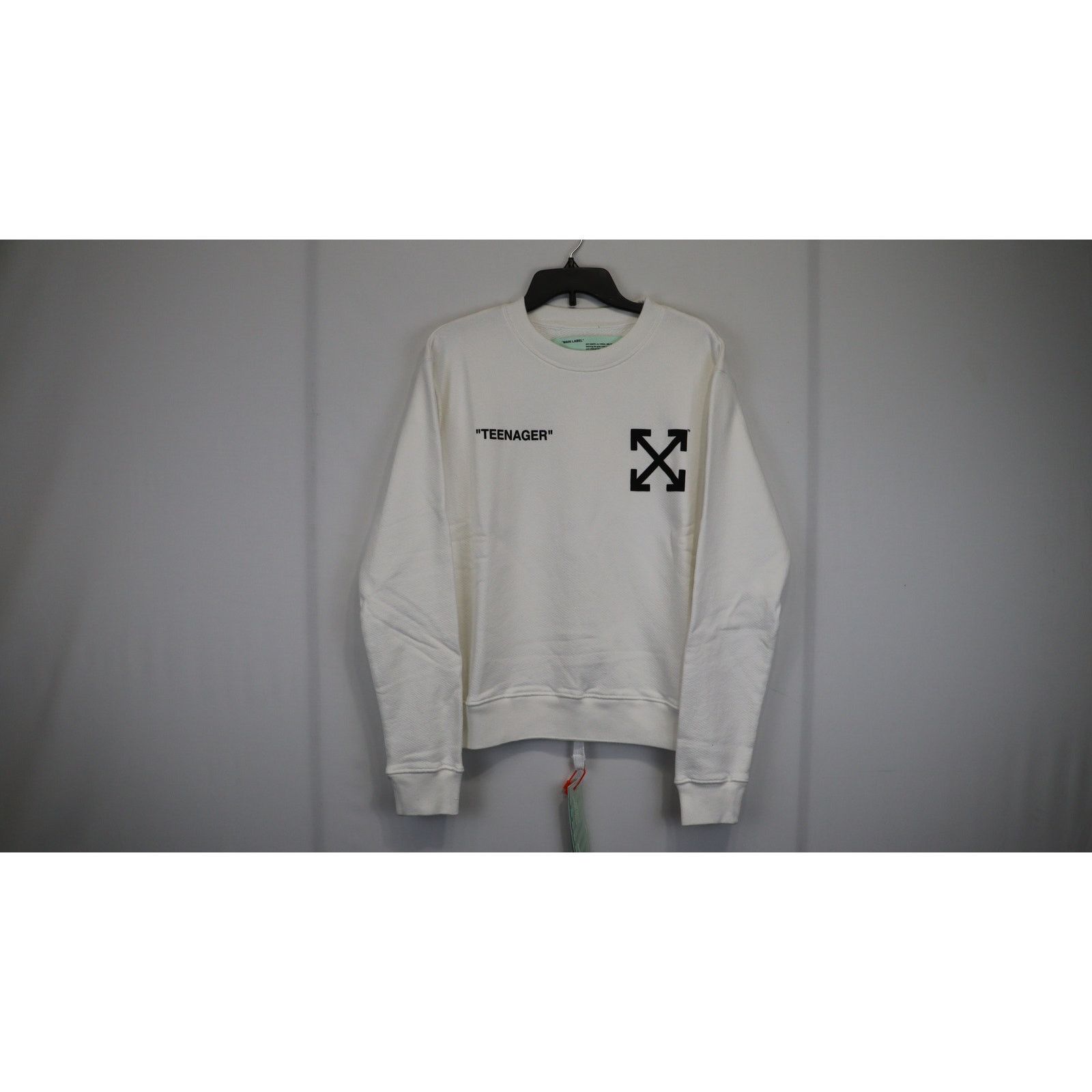 Off-White o1rshd1 Q:2/ Flamed Bart Slim Crewneck in White/Multicolor Size US M / EU 48-50 / 2 - 4 Thumbnail