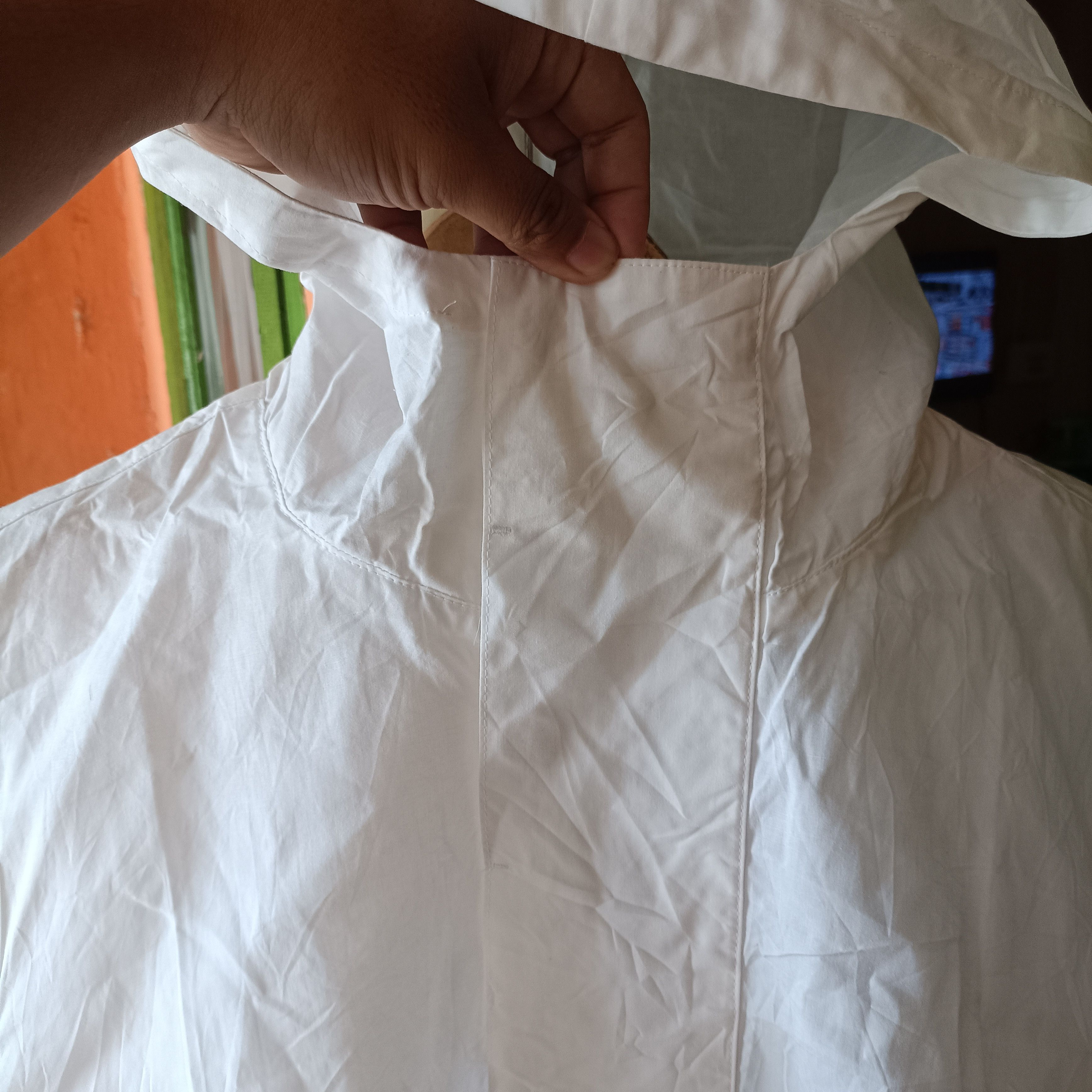 Yohji Yamamoto Yohji Yamamoto SS 93 Vest Hooded Cotton White Shirt Size US M / EU 48-50 / 2 - 5 Thumbnail