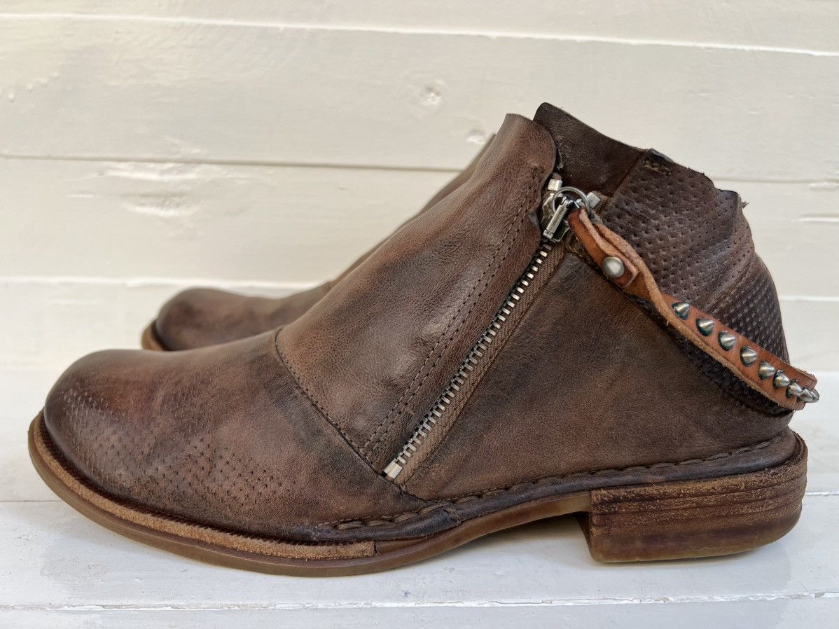 A.S.98 Airstep AS. 98 Women’s Leather Low Ankle Biker Moto Boots Size US 10 / IT 40 - 4 Thumbnail